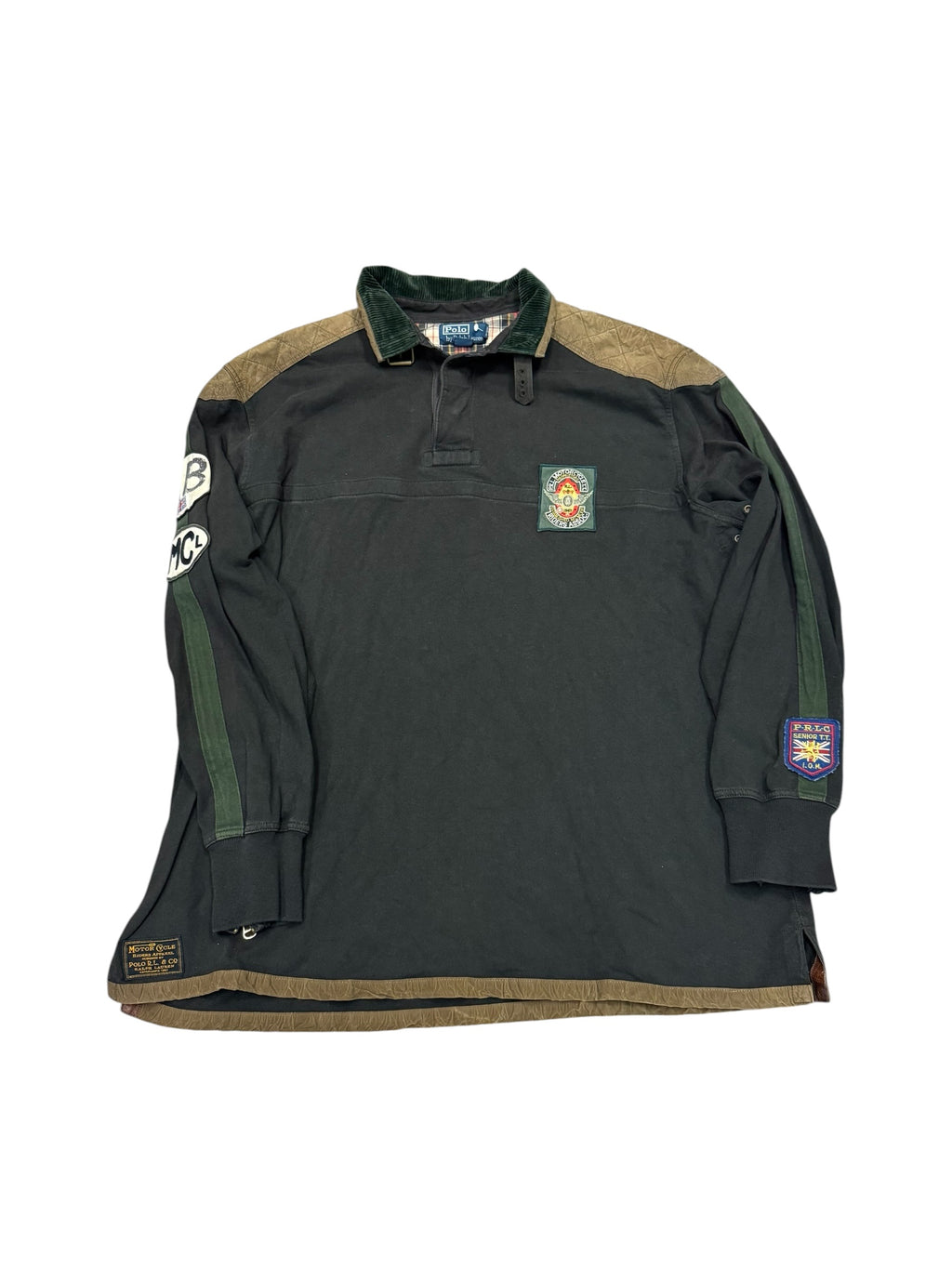 Vintage Blue Label Moto Rugby