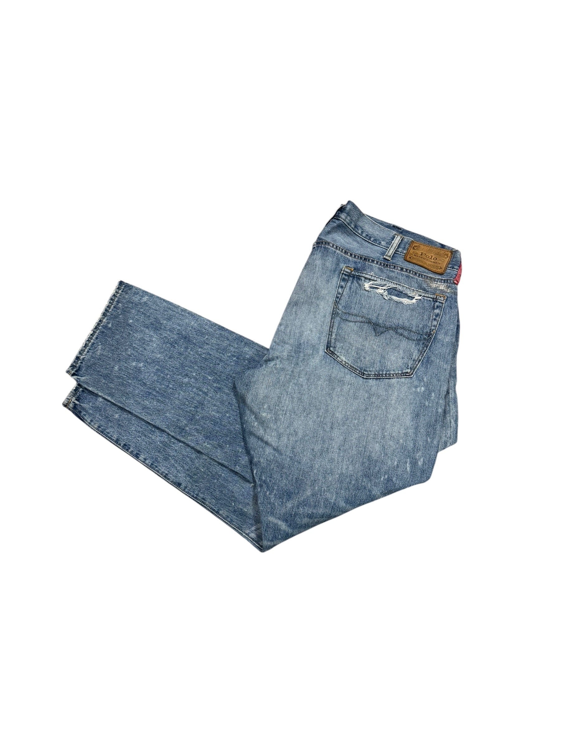 OG POLO RALPH LAUREN VINTAGE DISTRESSED BANDANA JEANS