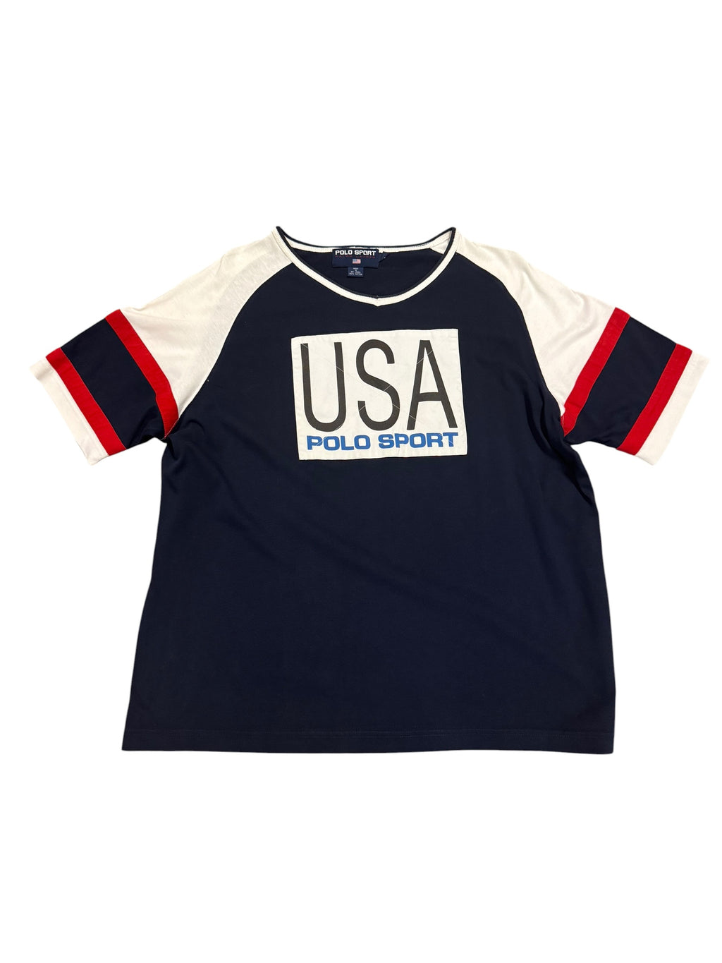 Vintage OG 90’s Polo Sport Thick Banner Tee
