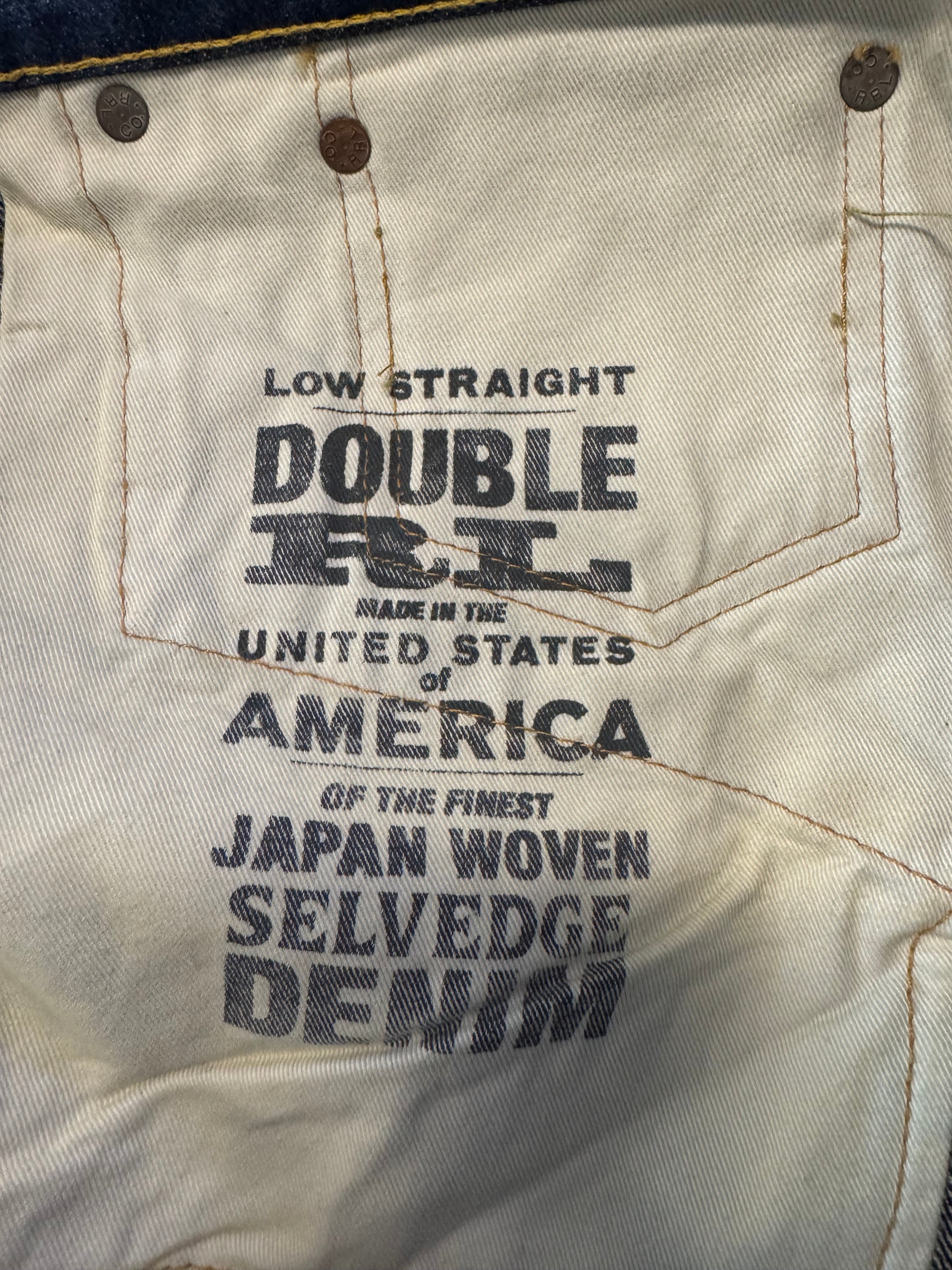 NWT RRL SELVEDGE DENIM JEANS