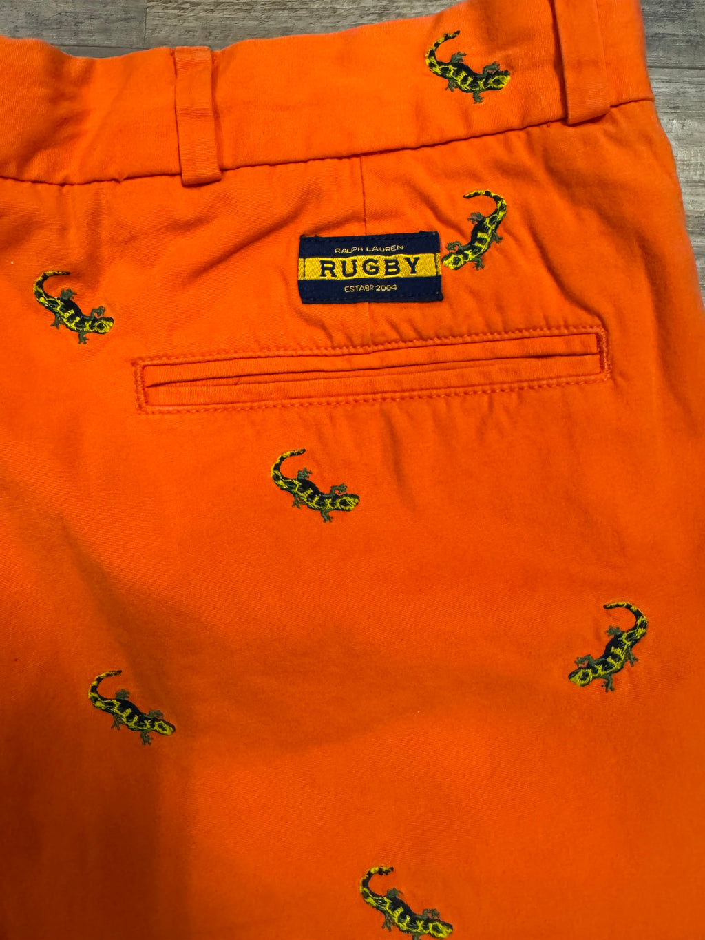 2004 Rugby Ralph Lauren Embroidered Geico Shorts