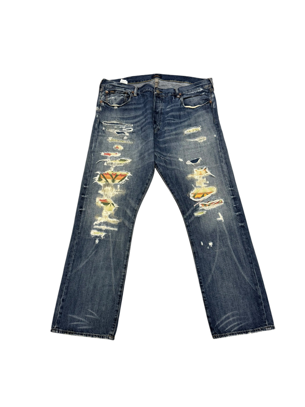 OG POLO RALPH LAUREN VINTAGE NATIVE DISTRESSED JEANS