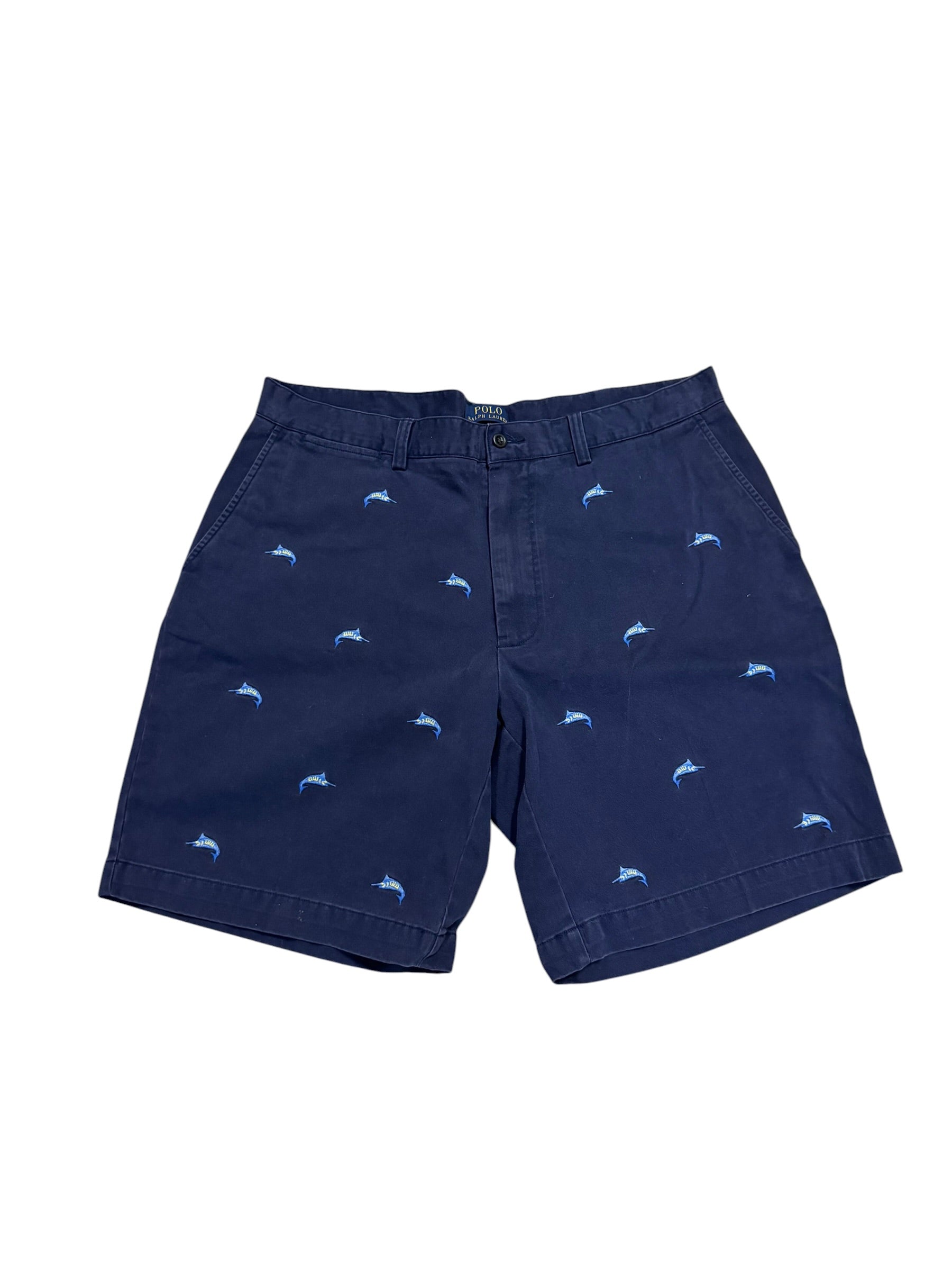 Vintage OG Polo Ralph Lauren Embroidered Swordfish Chino Shorts