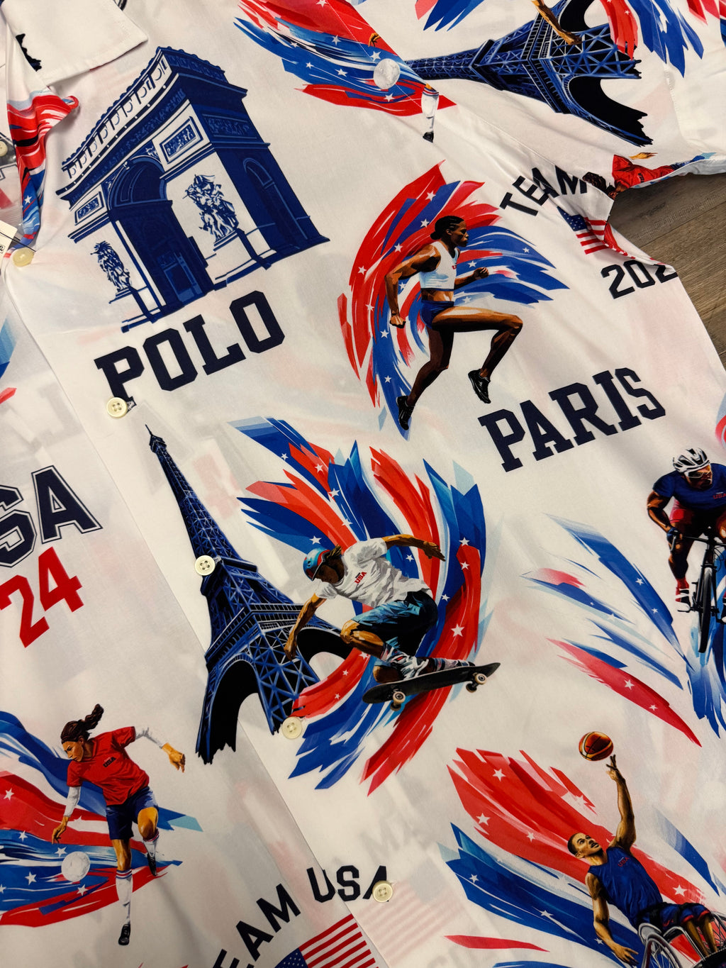 NWT 2024 Olympic Stadium Camp Shirt