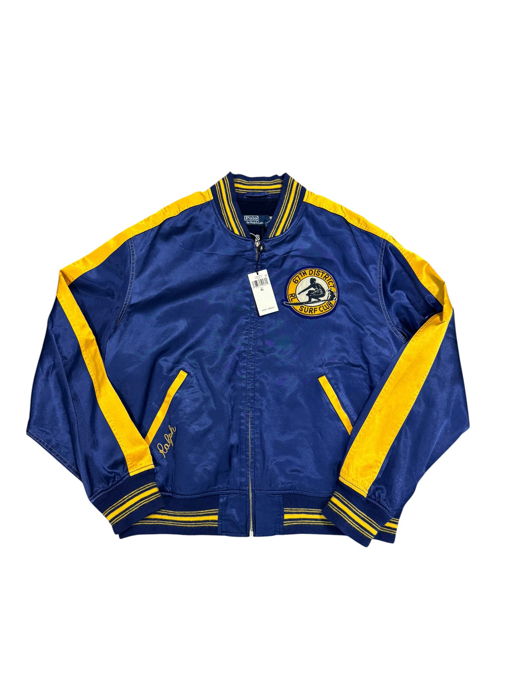 NWT Polo Ralph Lauren Satin Varsity Jacket