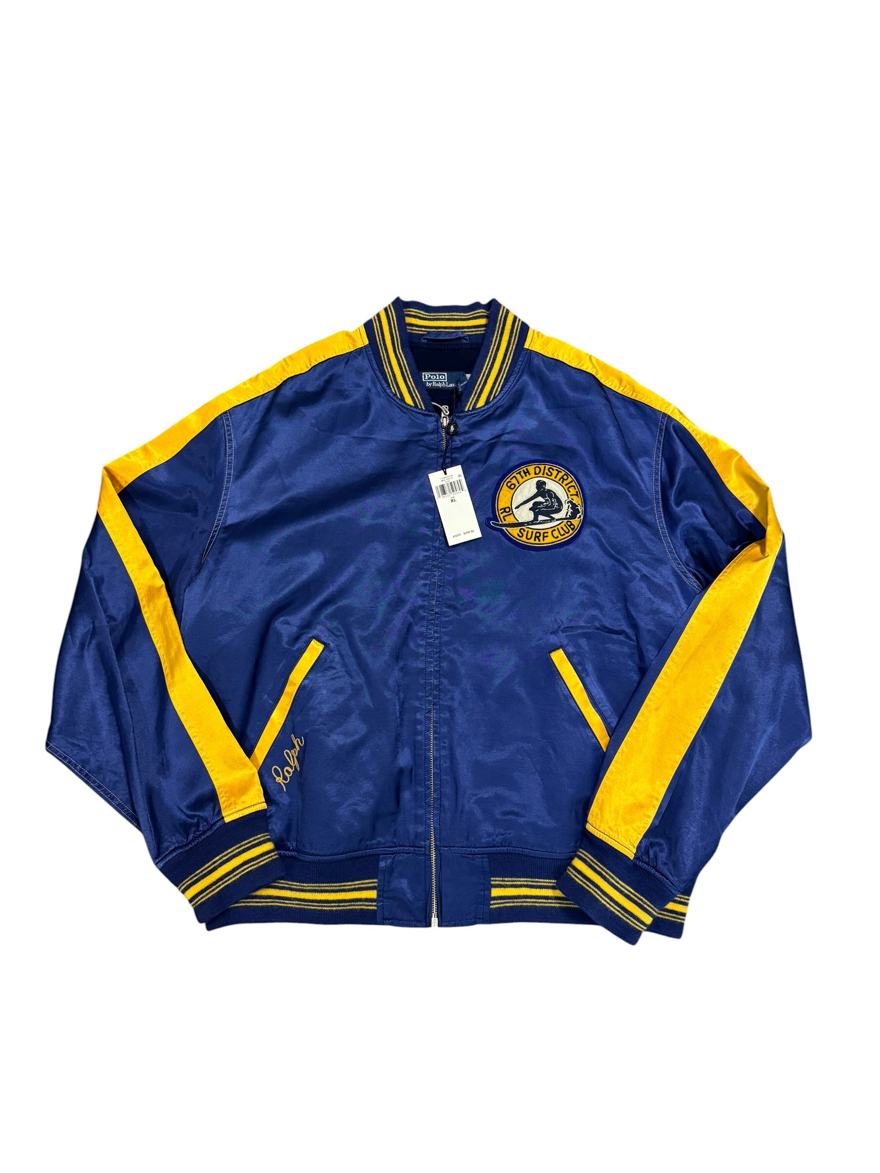 NWT Polo Ralph Lauren Satin Varsity Jacket