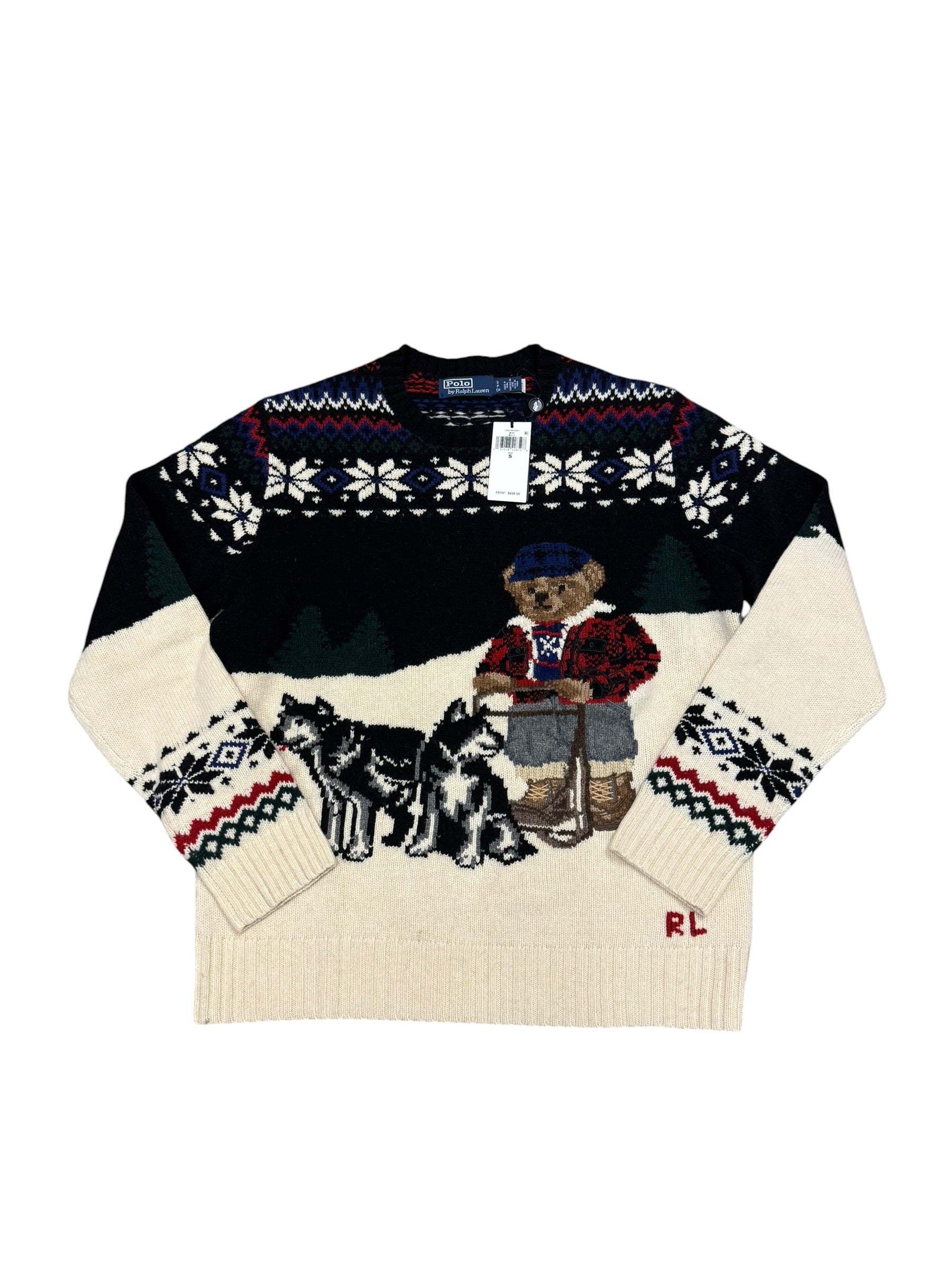 NWT Polo Ralph Lauren Fair Isle Bear Knit