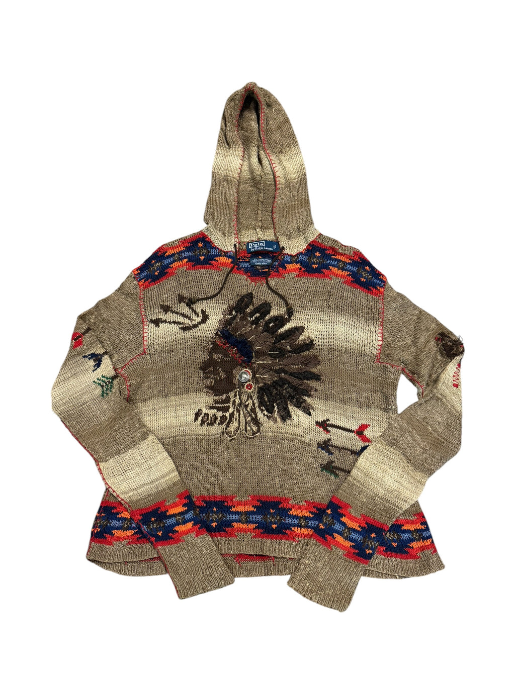 Vintage OG Hand Knit Native Hoodie