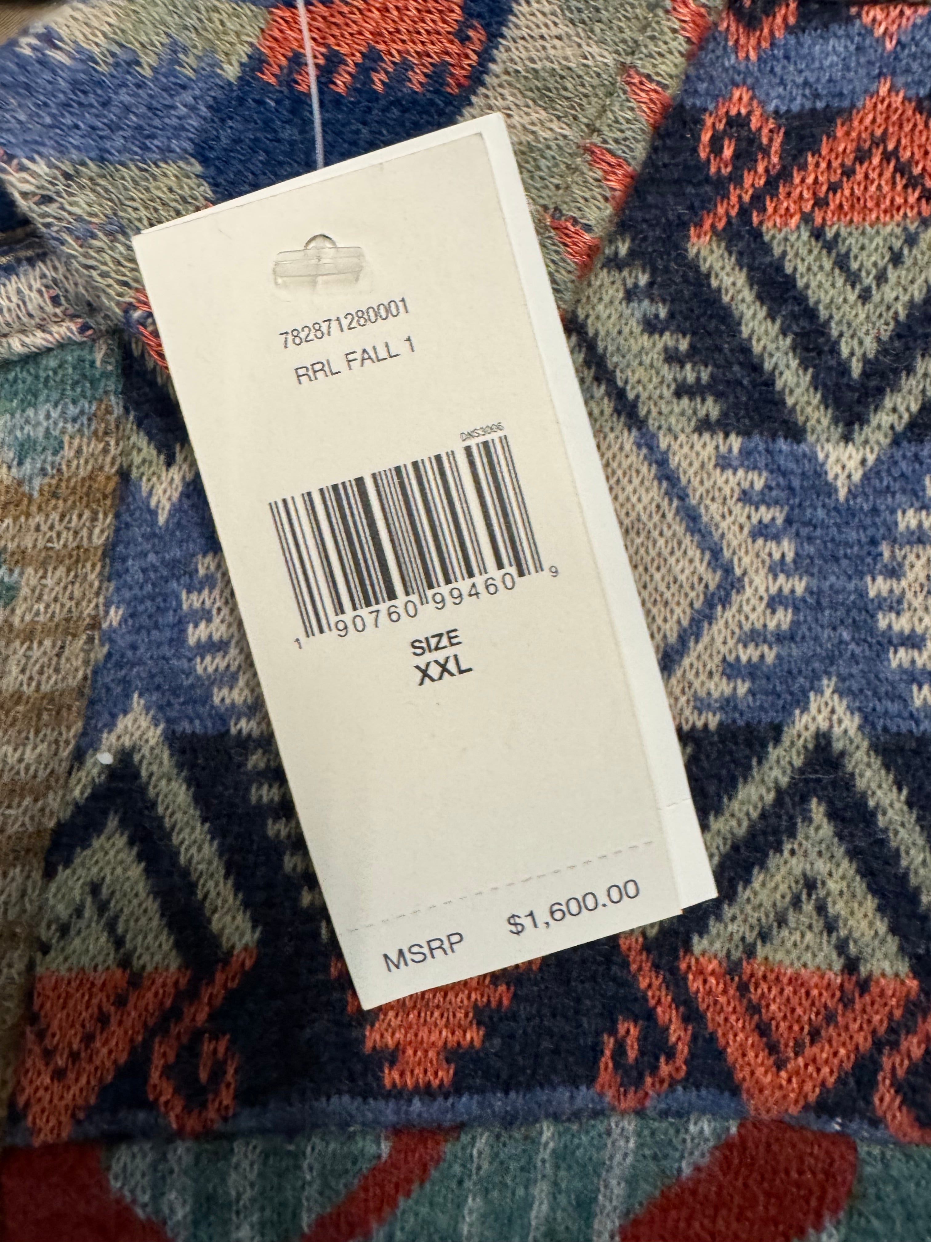 NWT RRL Limited Edition Patchwork Overshirt