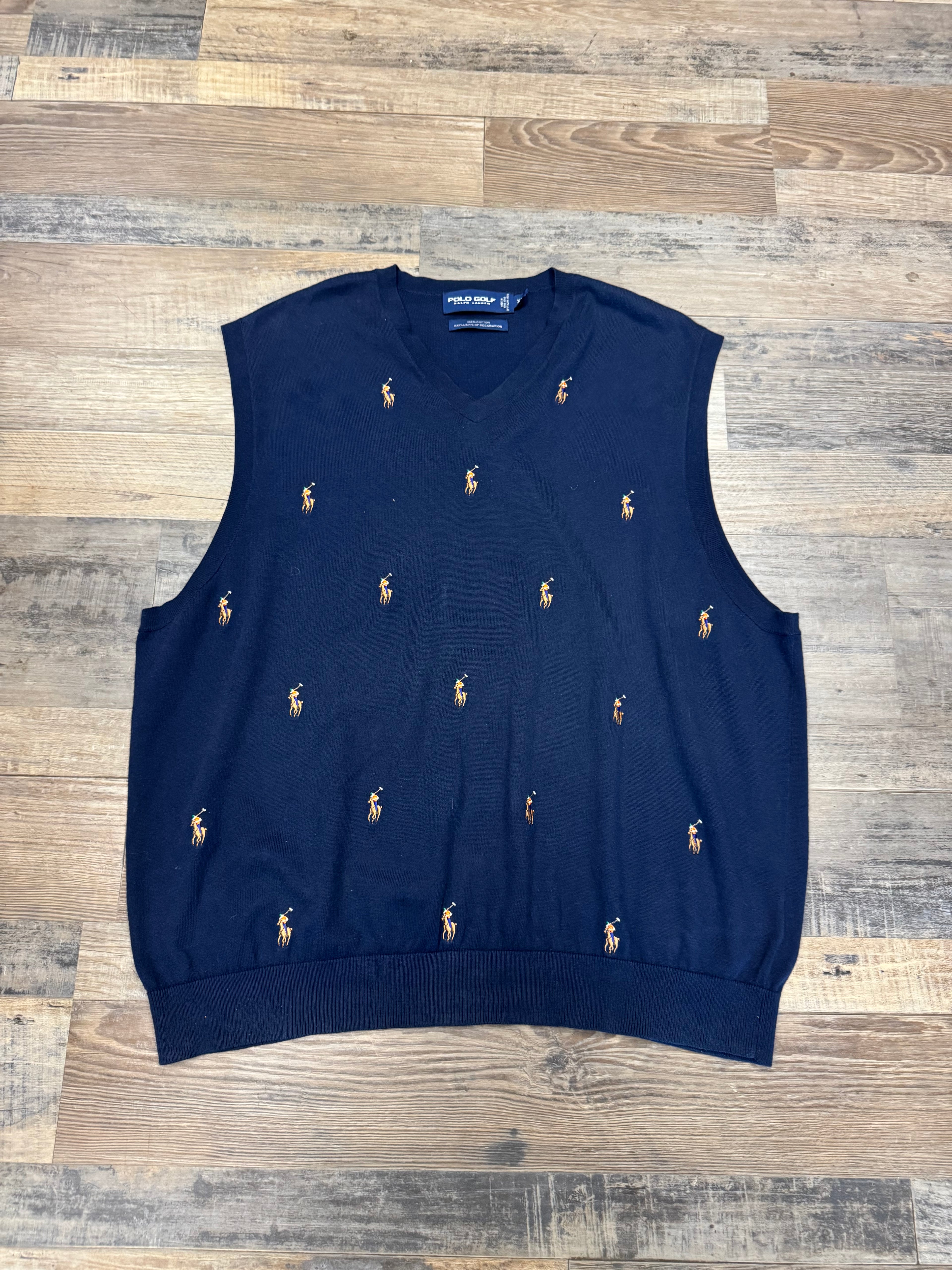 Vintage Polo Golf Polo-Dot Vest