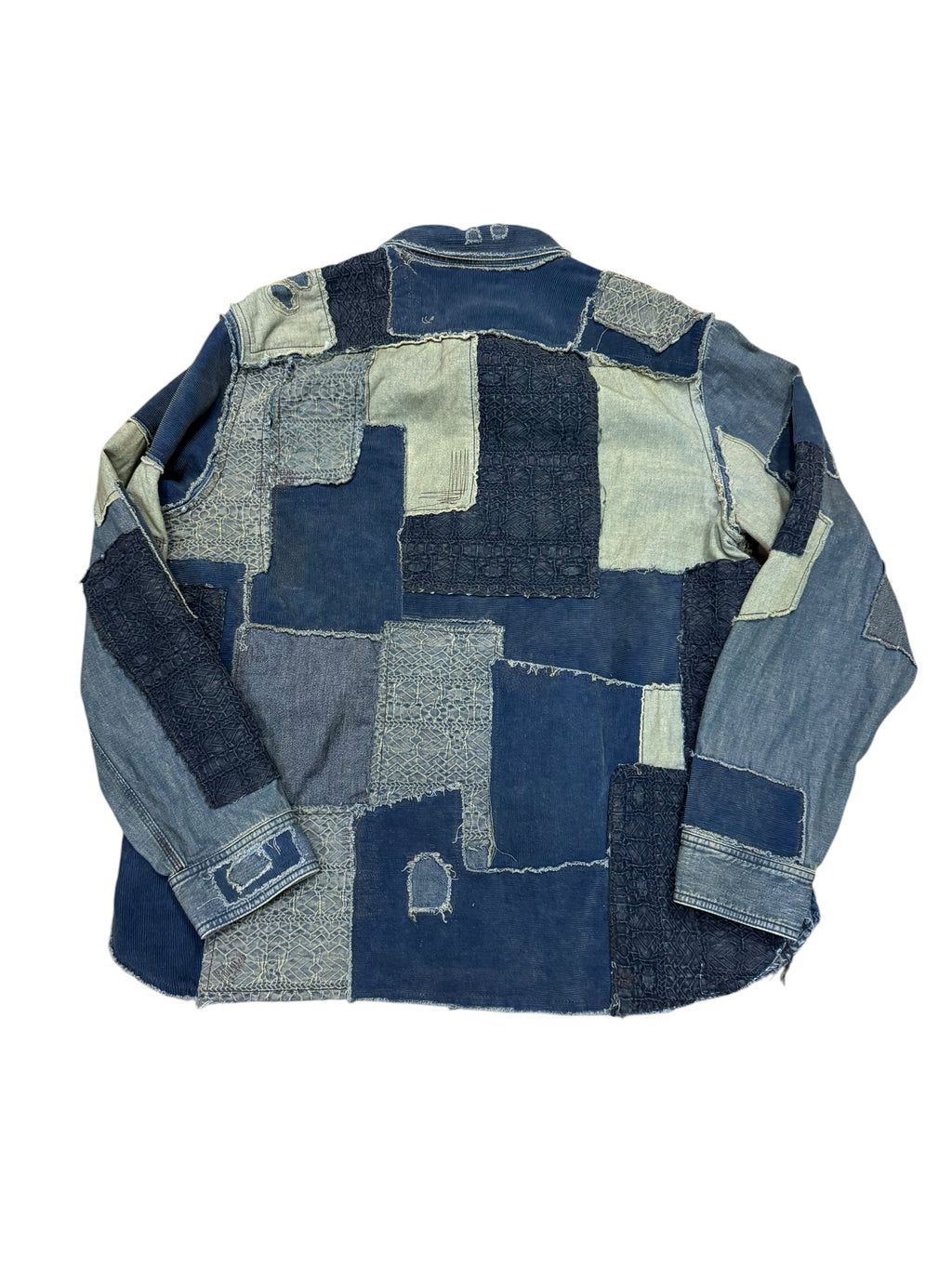 NWT RRL Limited Edition Denim Patchwork Workshirt