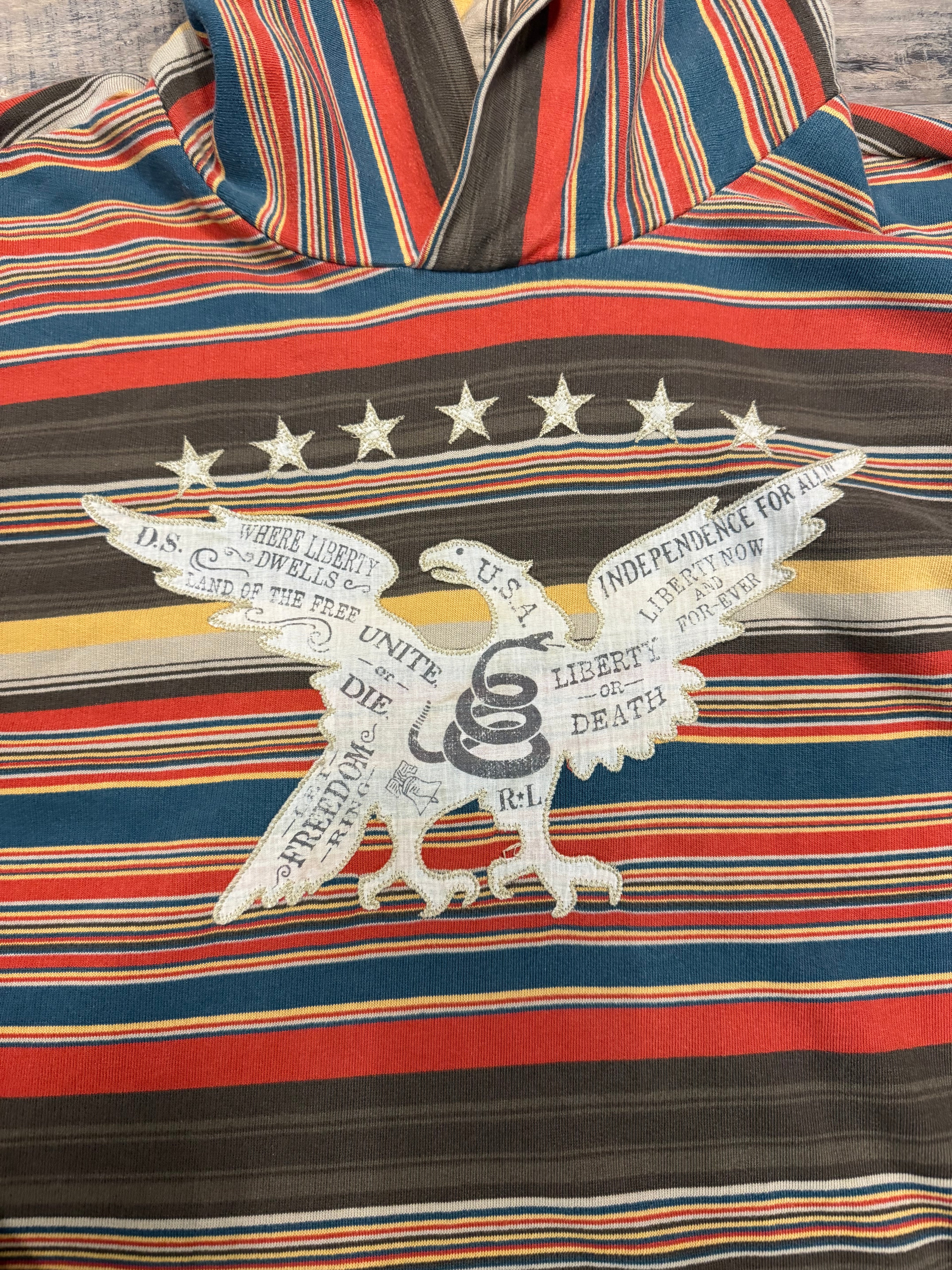 Vintage Denim and Supply Serape Hoodie