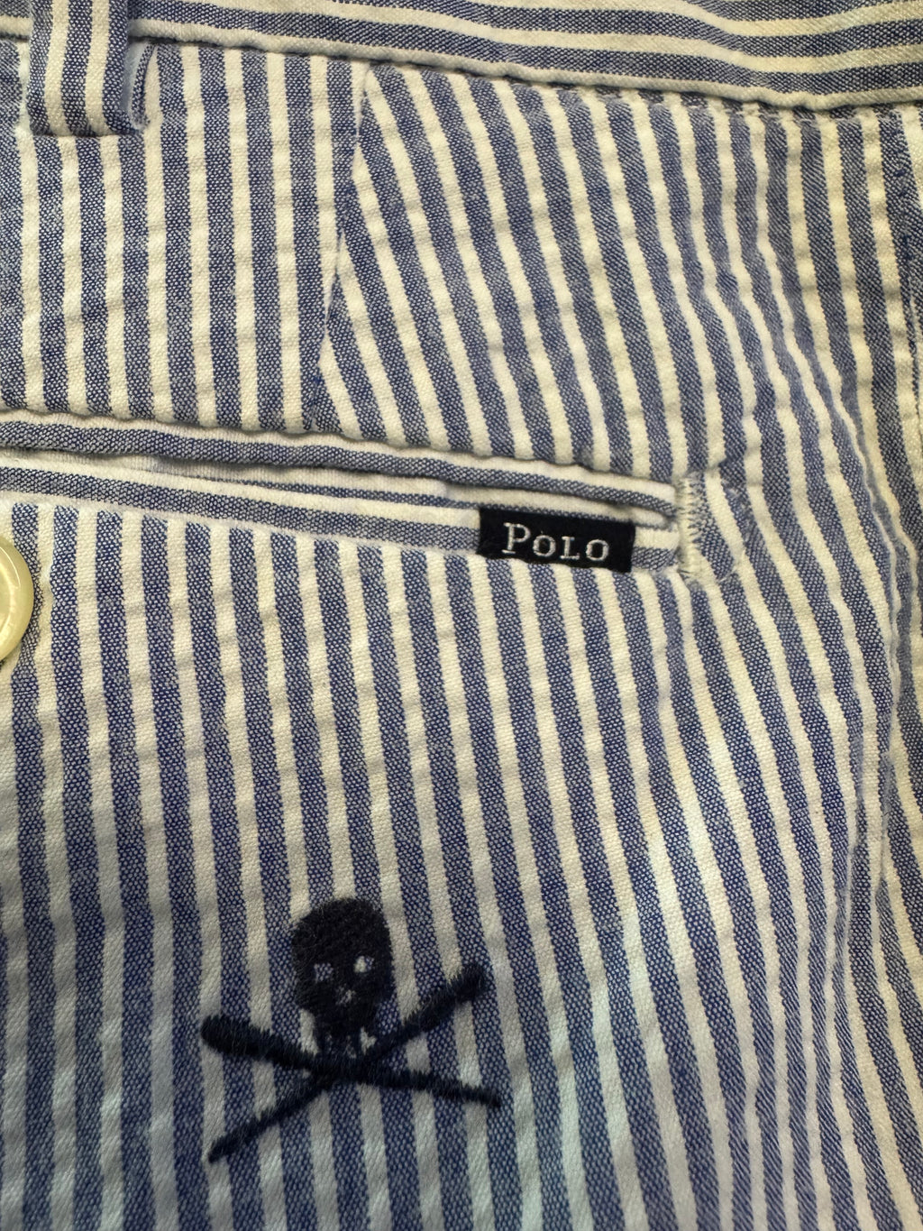 Polo Ralph Lauren Skull and Bones Embroidered Shorts