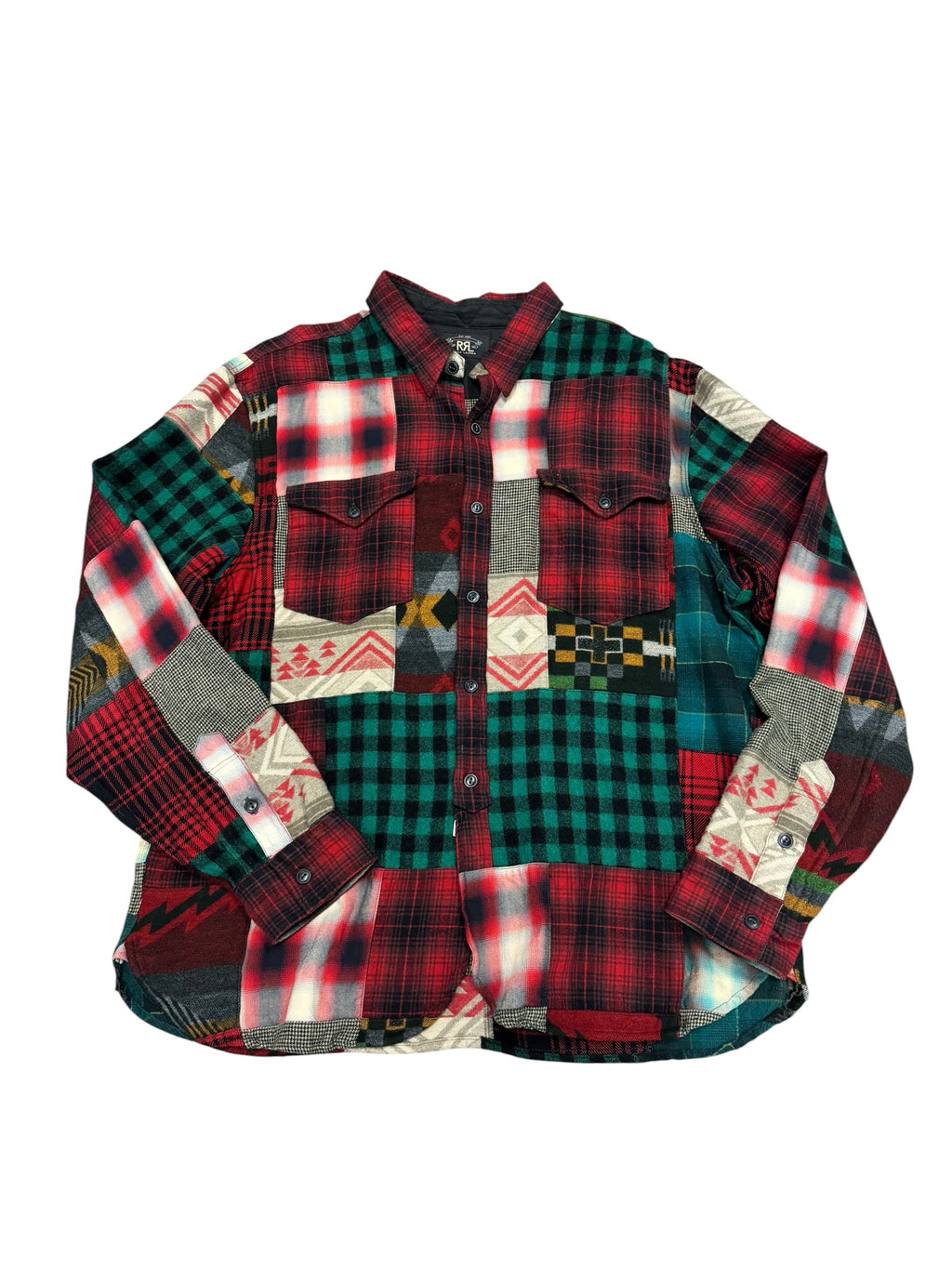 Vintage RRL Limited Edition Heavy Patchwork Flannel