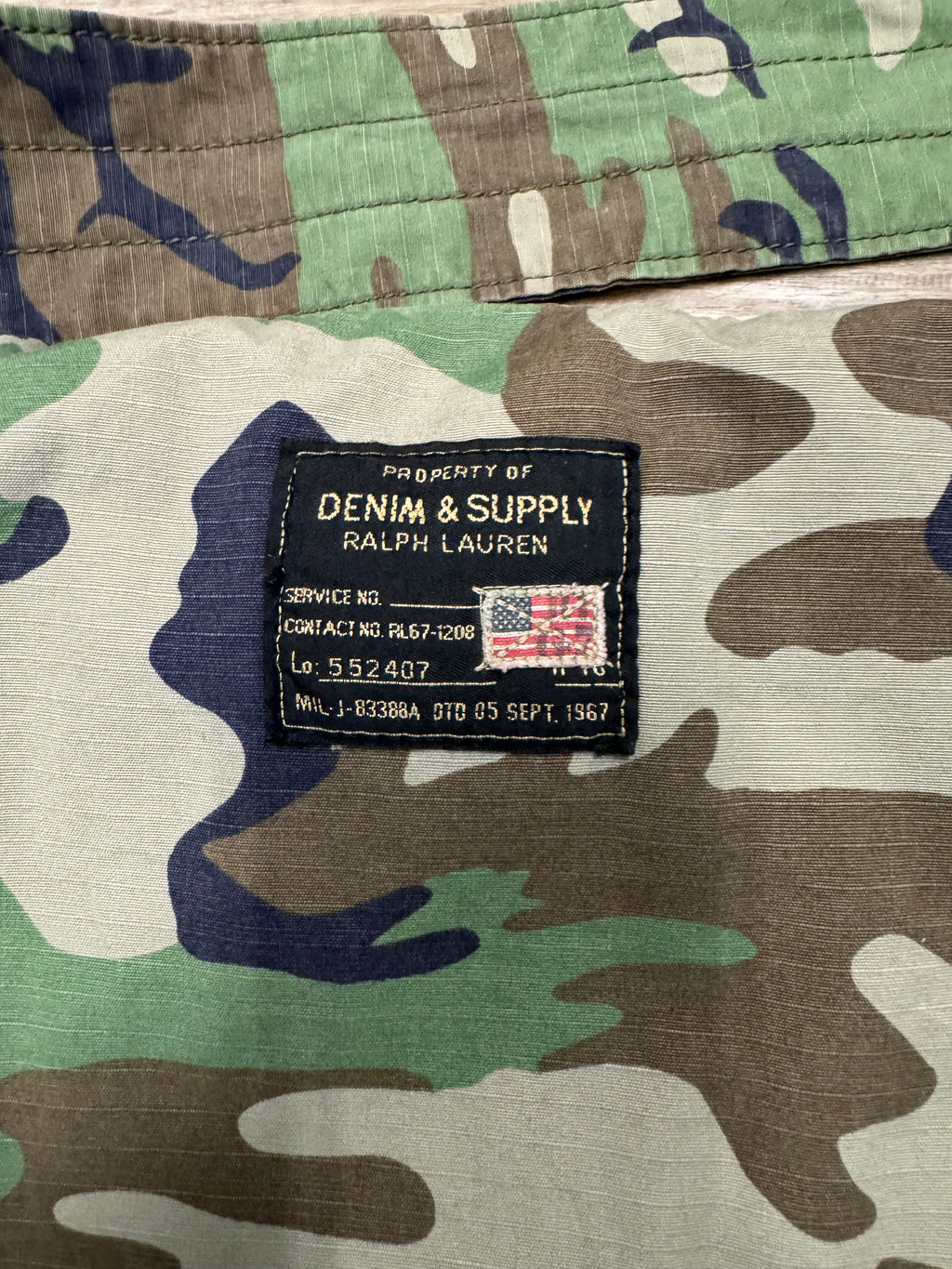 Ralph Lauren Denim and Supply Camo messenger bag