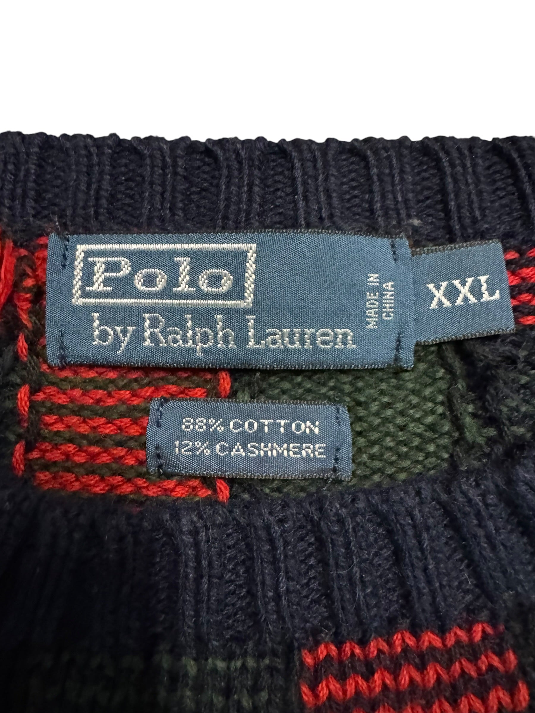 OG Vintage Blue Label Sportsman Cashmere Blend Knit