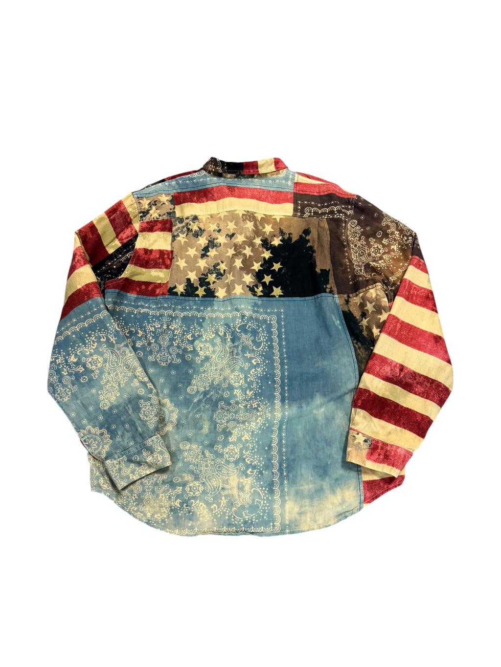 Ralph Lauren Denim and Supply Patchwork Flag Button Down