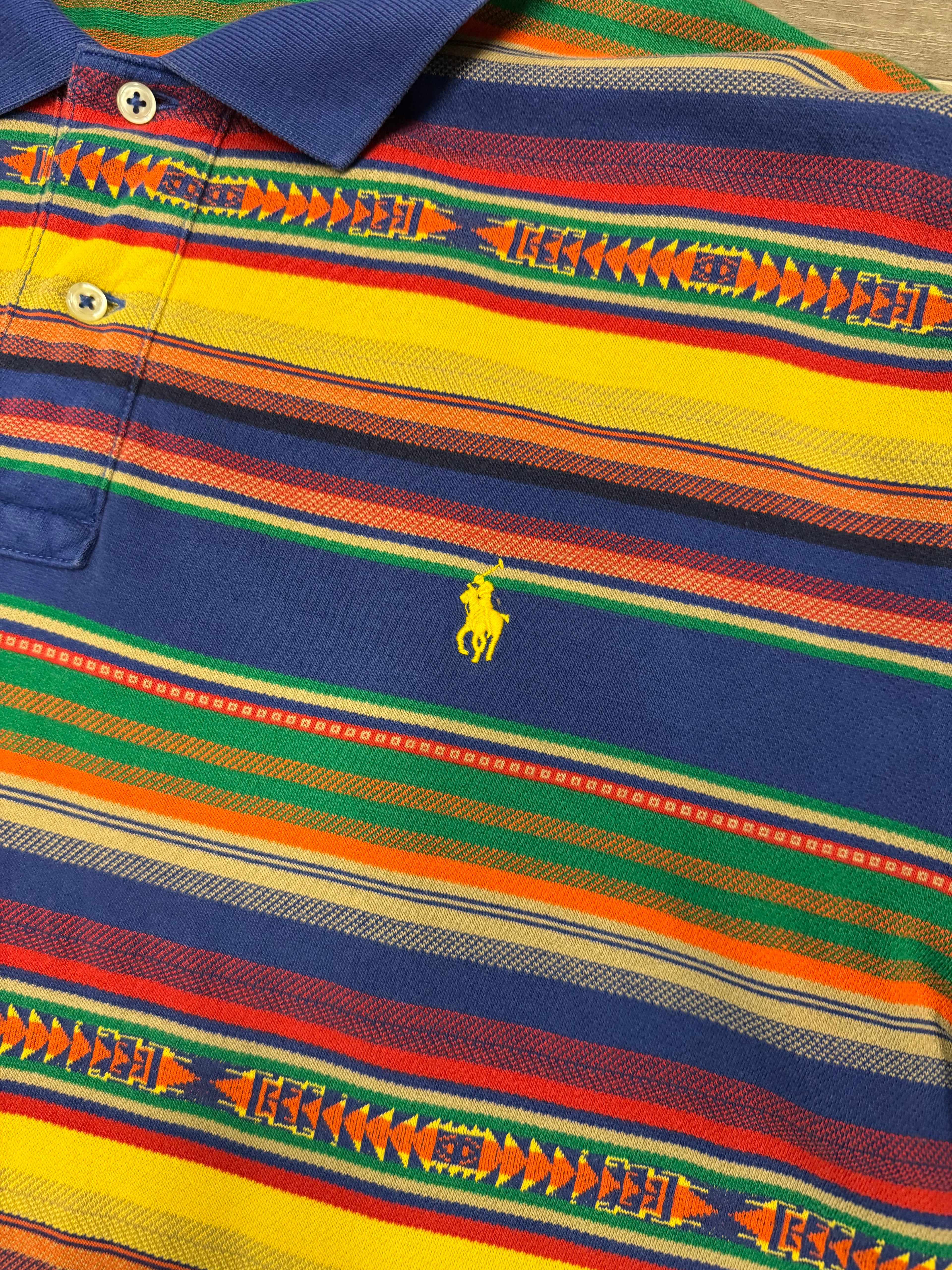 Vintage Blue Label Serape Shirt
