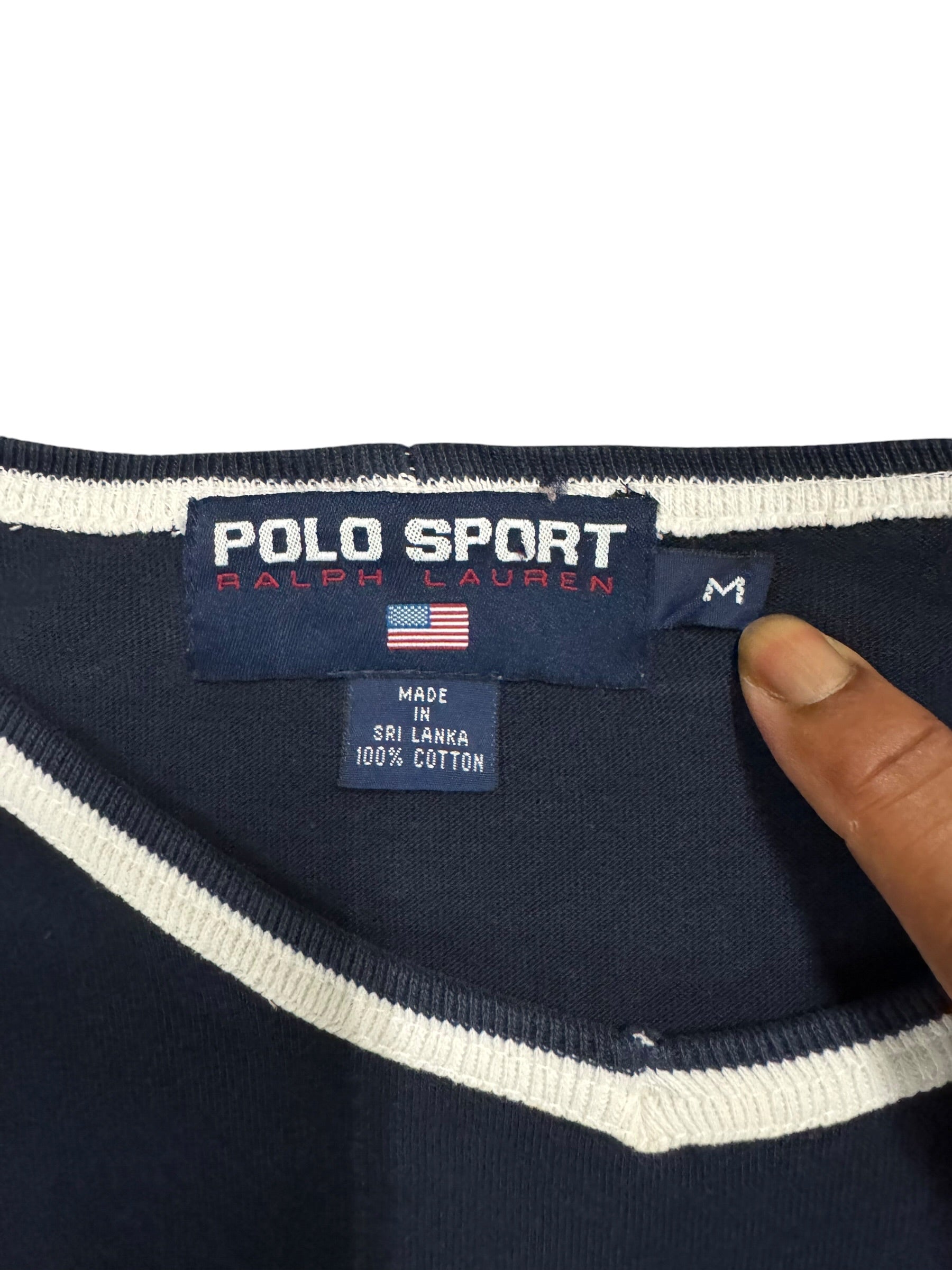 Vintage OG 90’s Polo Sport Thick Banner Tee