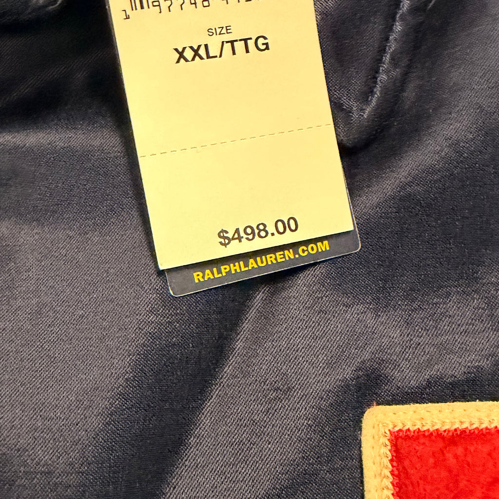 NWT Polo Ralph Lauren Satin Pwing Stadium Jacket
