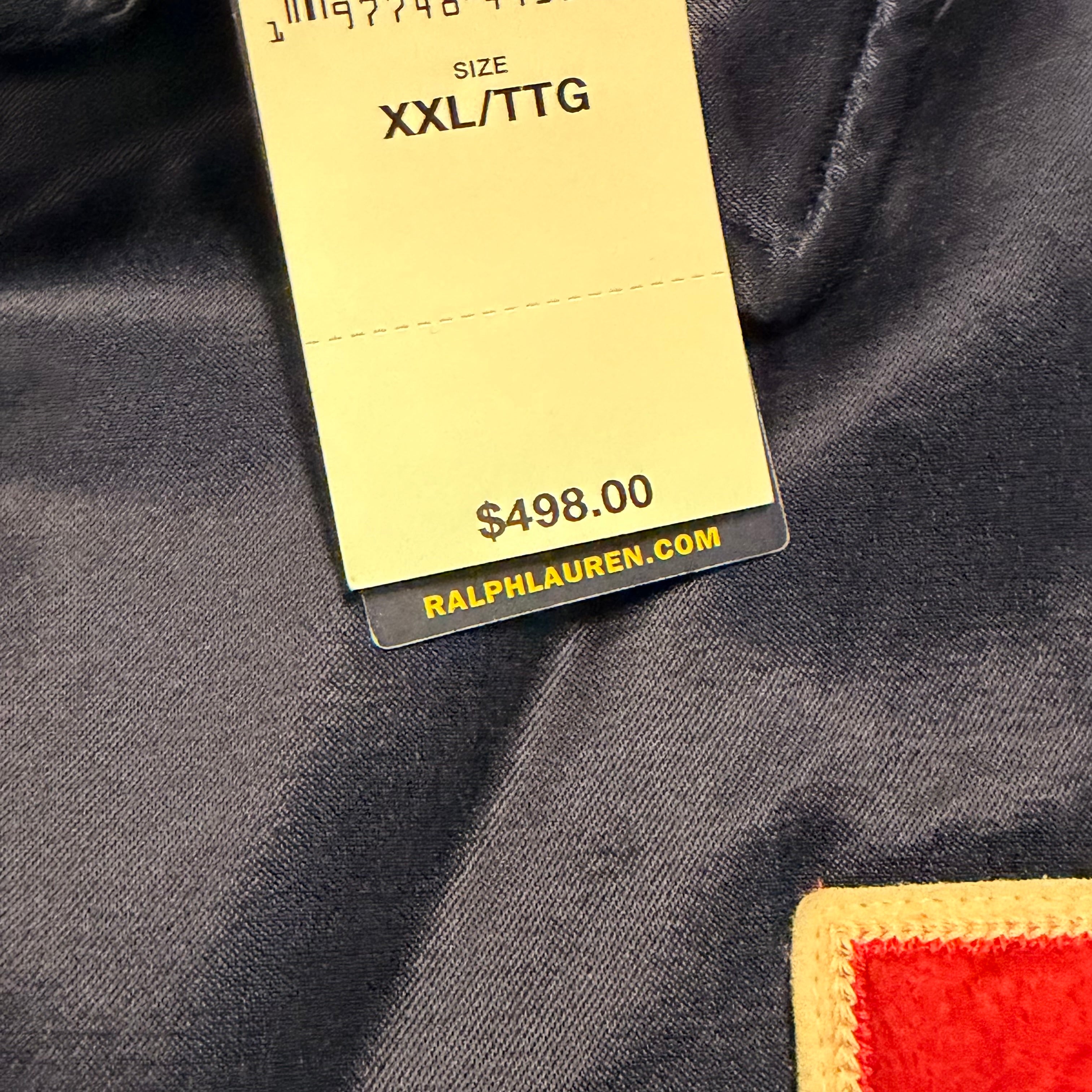 NWT Polo Ralph Lauren Satin Pwing Stadium Jacket