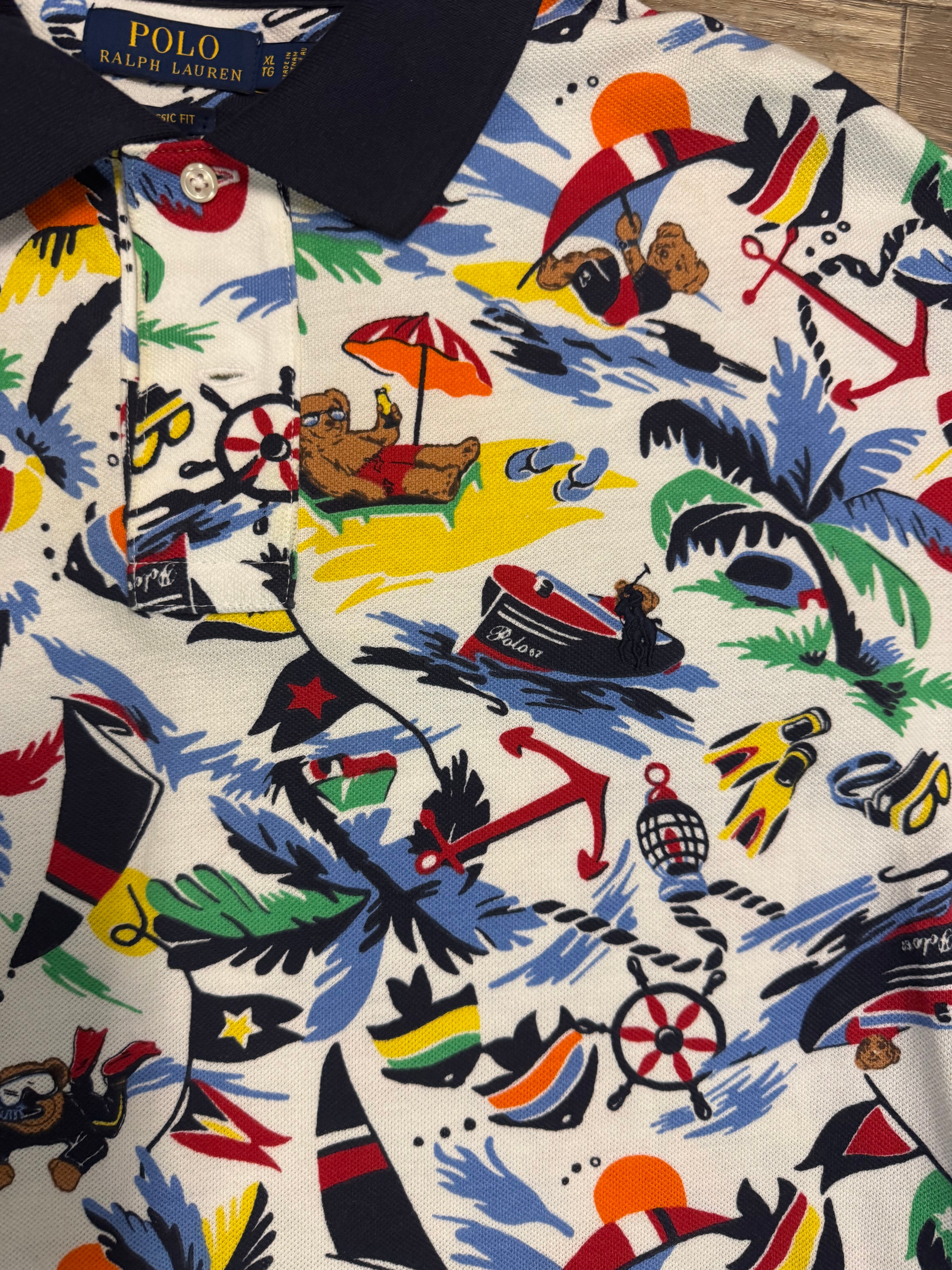 Polo VACATION SCUBA BEAR SHIRT