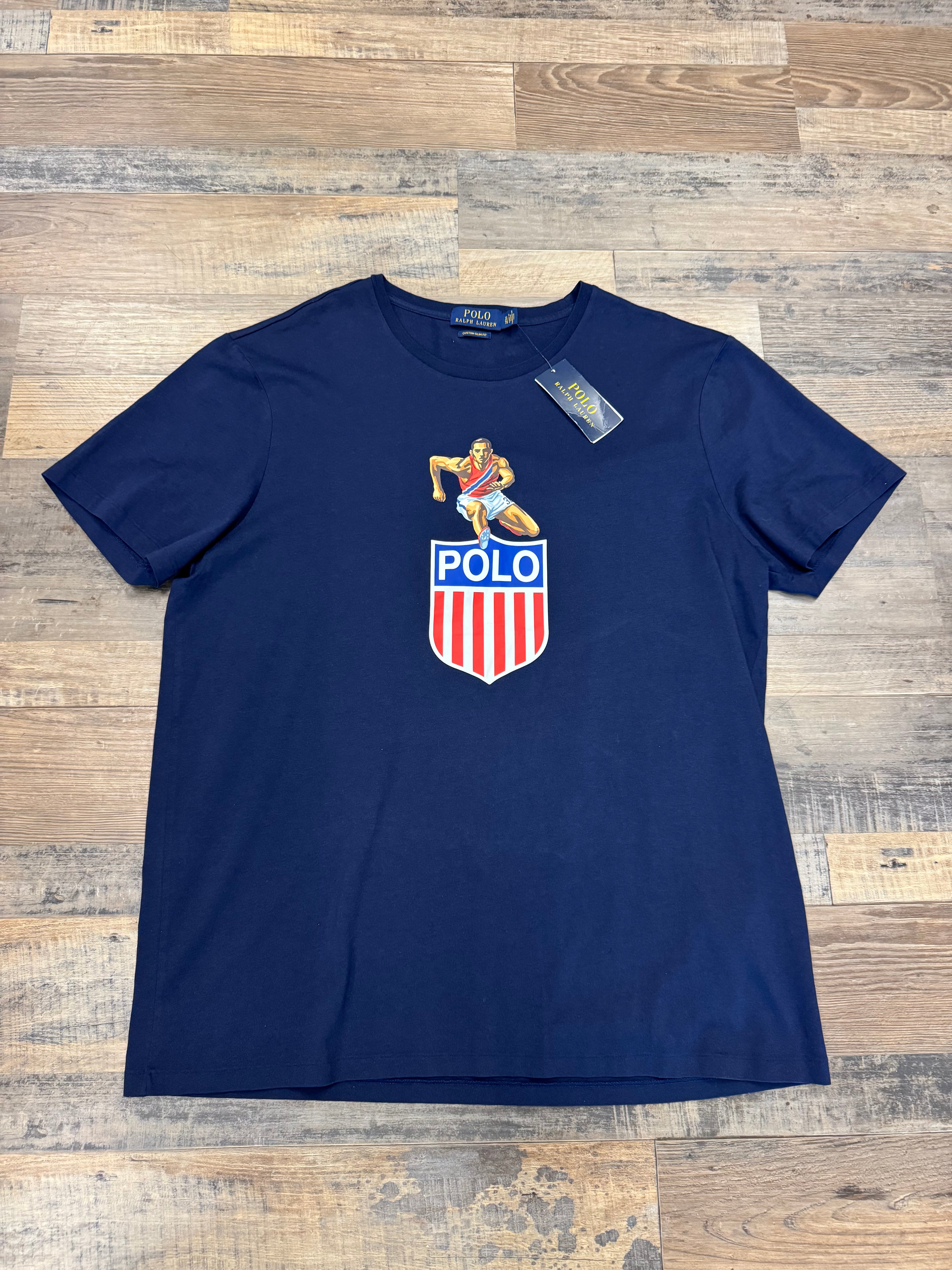 NWT Polo Ralph Lauren Stadium Chariots KSWISS Tee