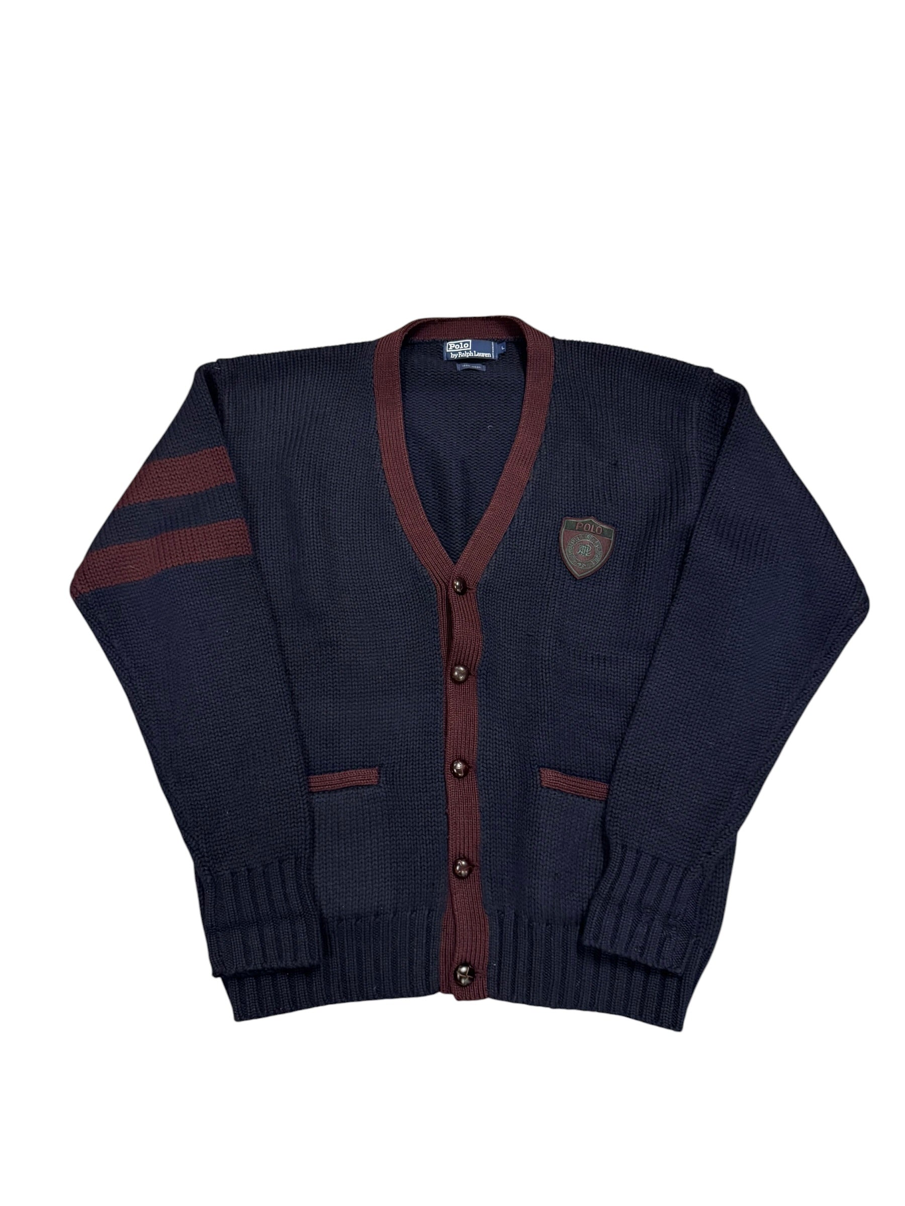 Vintage OG Polo Ralph Lauren Cop Badge Cardigan