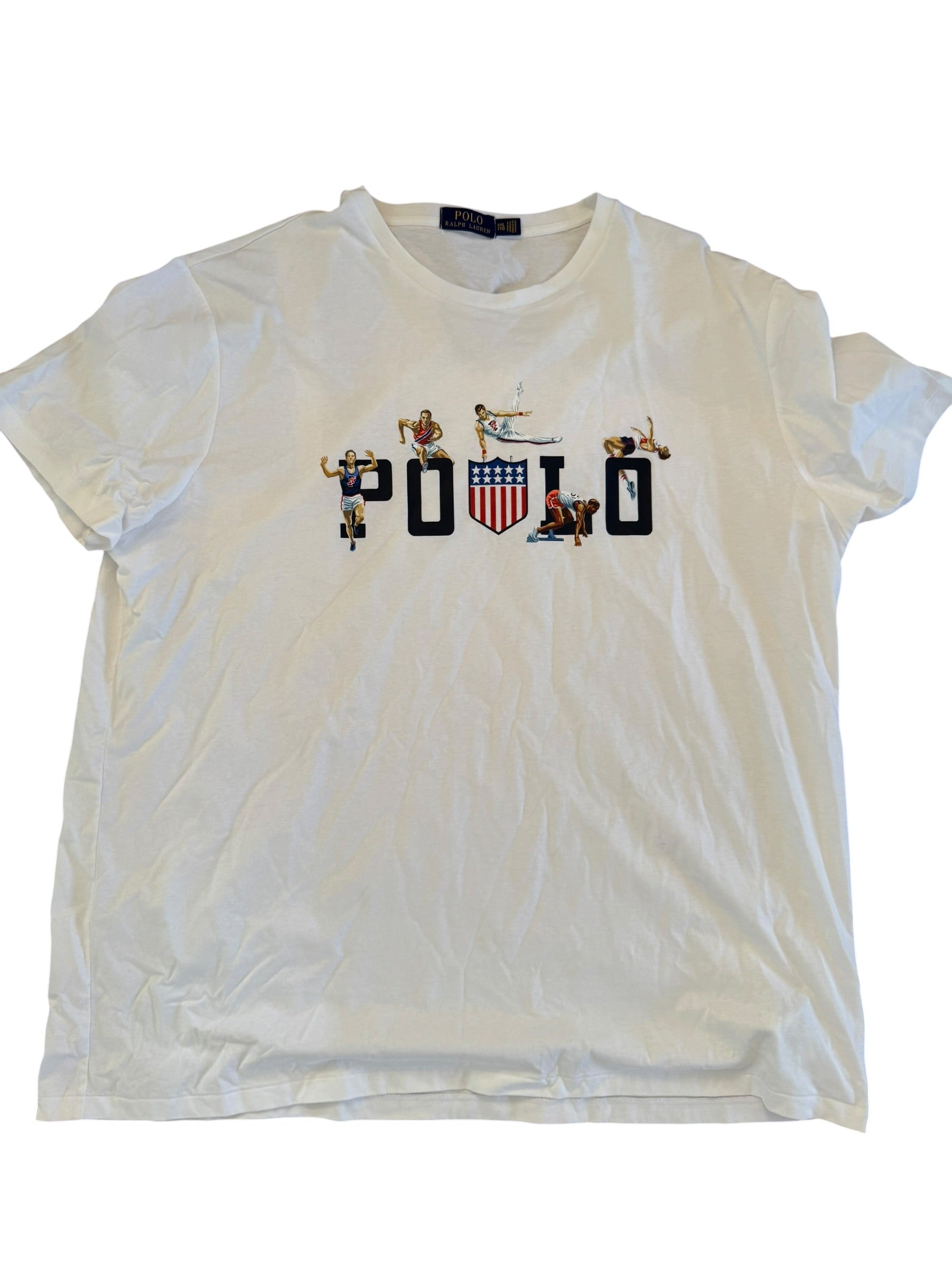 Polo Ralph Lauren Stadium Chariots SPELLOUT Tee