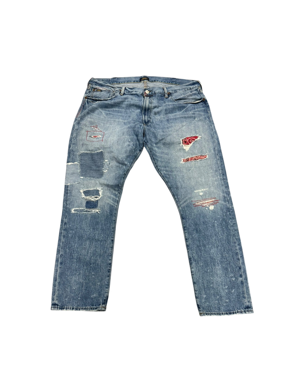OG POLO RALPH LAUREN VINTAGE DISTRESSED BANDANA JEANS