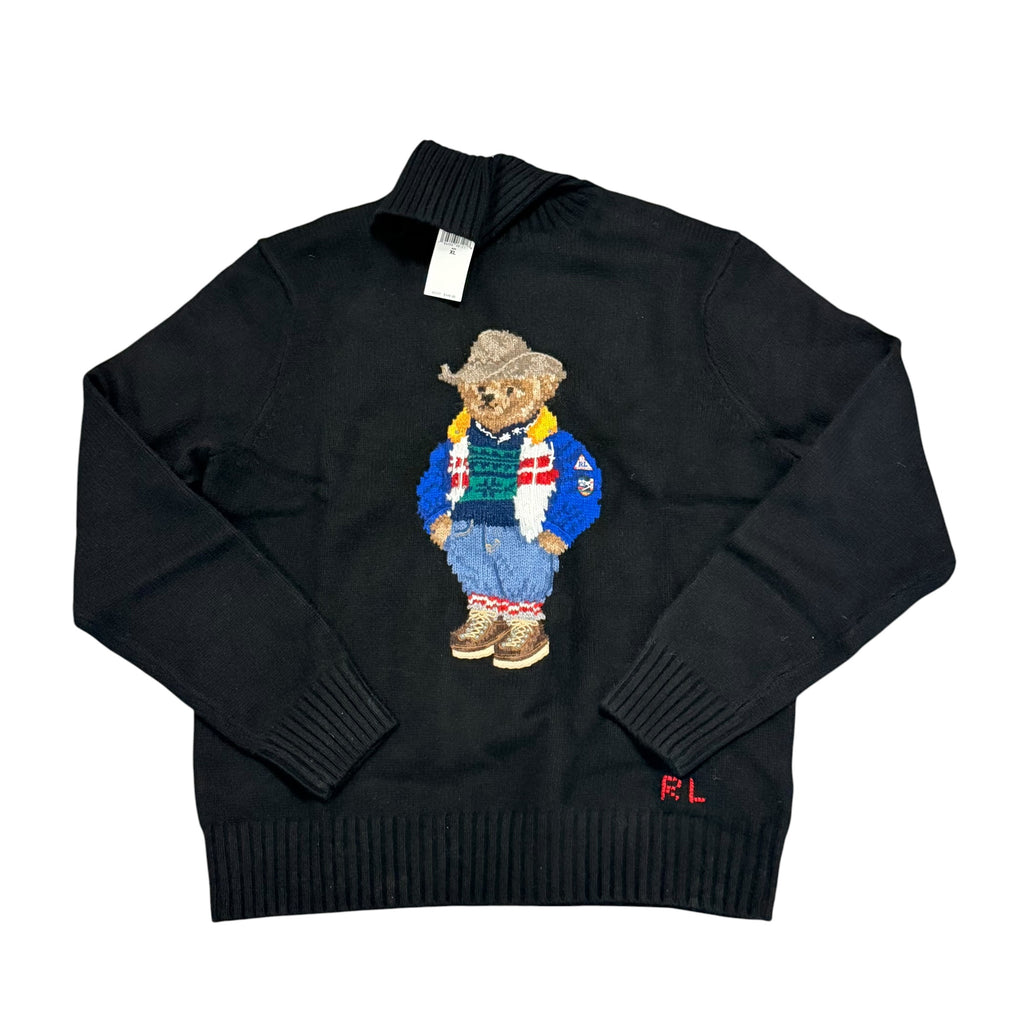 NWT Polo Ralph Lauren P-Racing Bear Knit Sweater