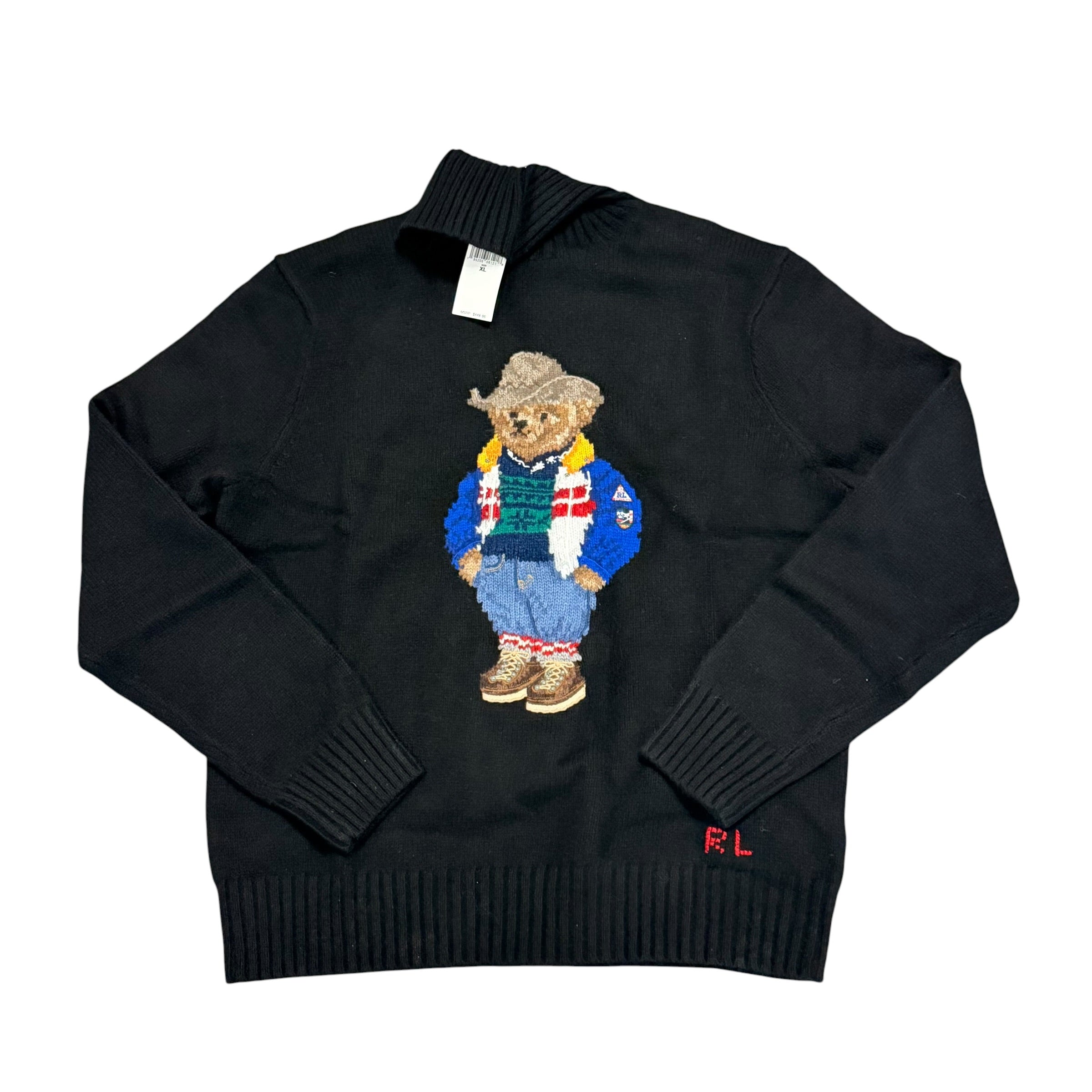 NWT Polo Ralph Lauren P-Racing Bear Knit Sweater