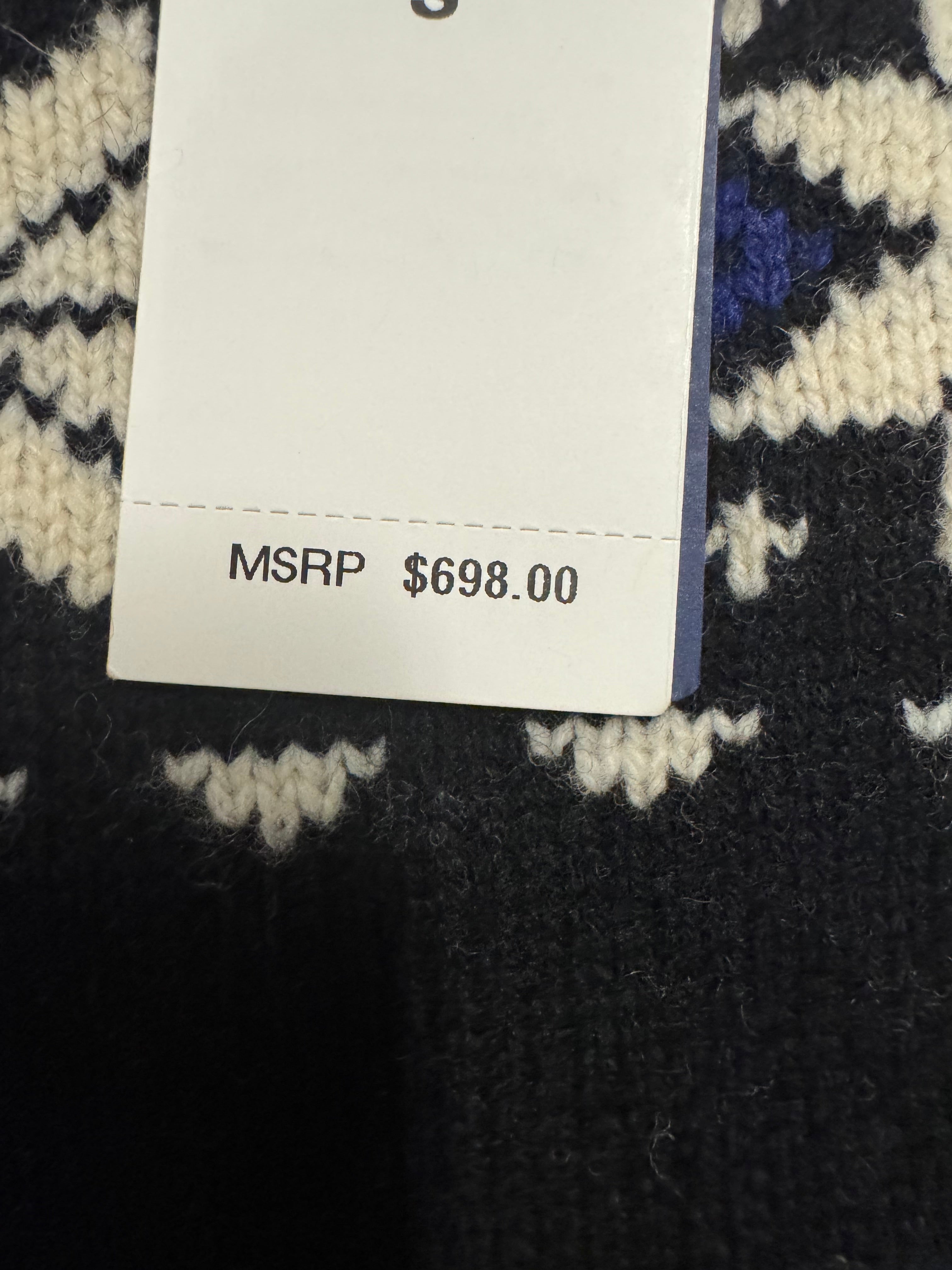 NWT Polo Ralph Lauren Fair Isle Bear Knit