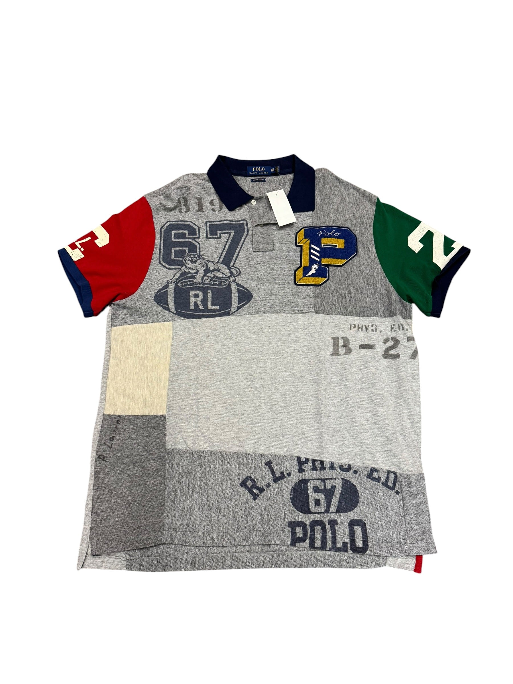 NWT Polo Ralph Lauren Patchwork Varsity Shirt