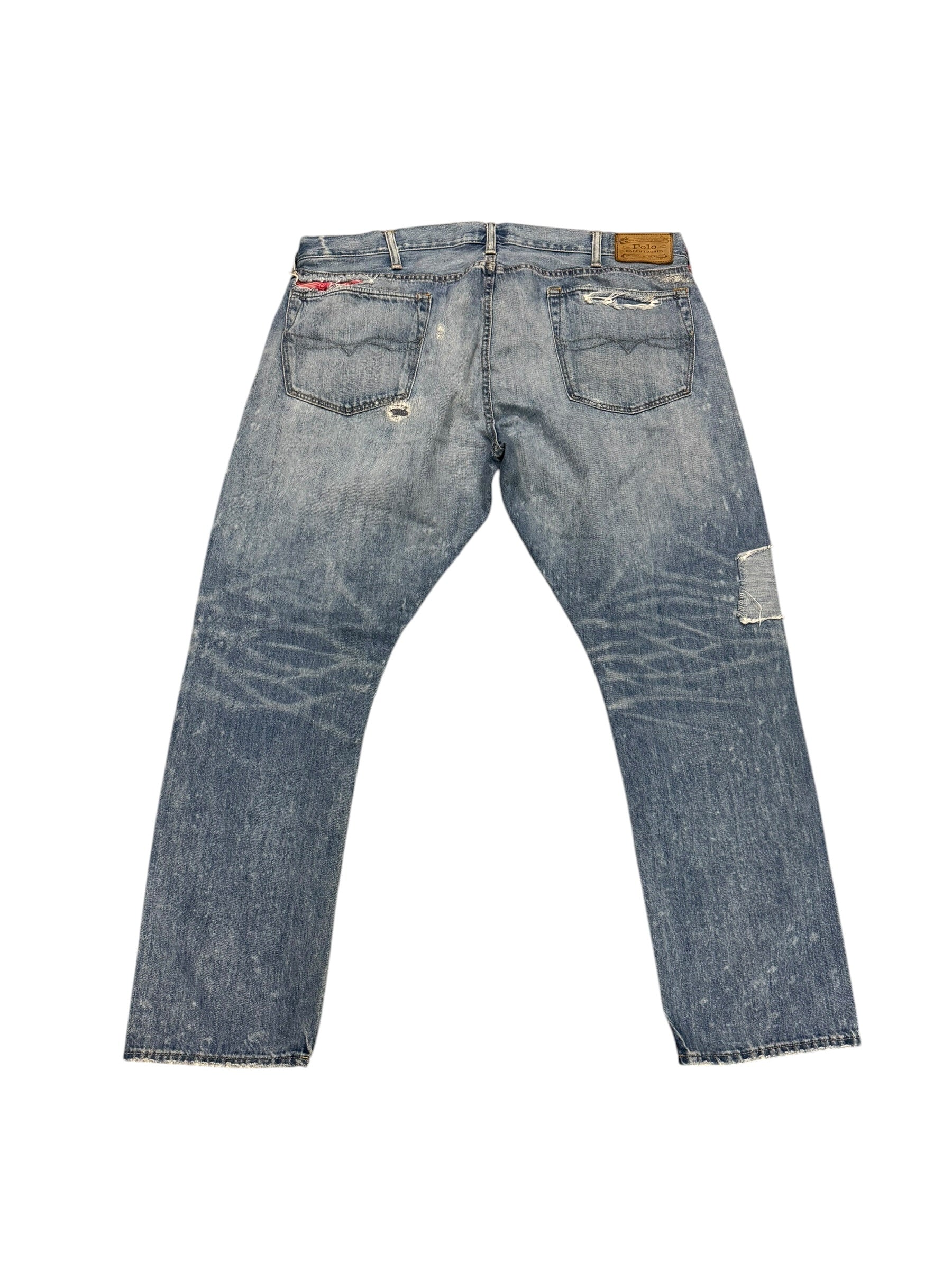 OG POLO RALPH LAUREN VINTAGE DISTRESSED BANDANA JEANS