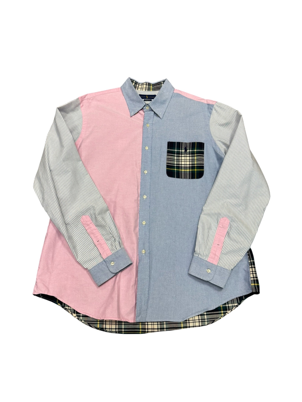 Polo Patchwork Button Down Shirt
