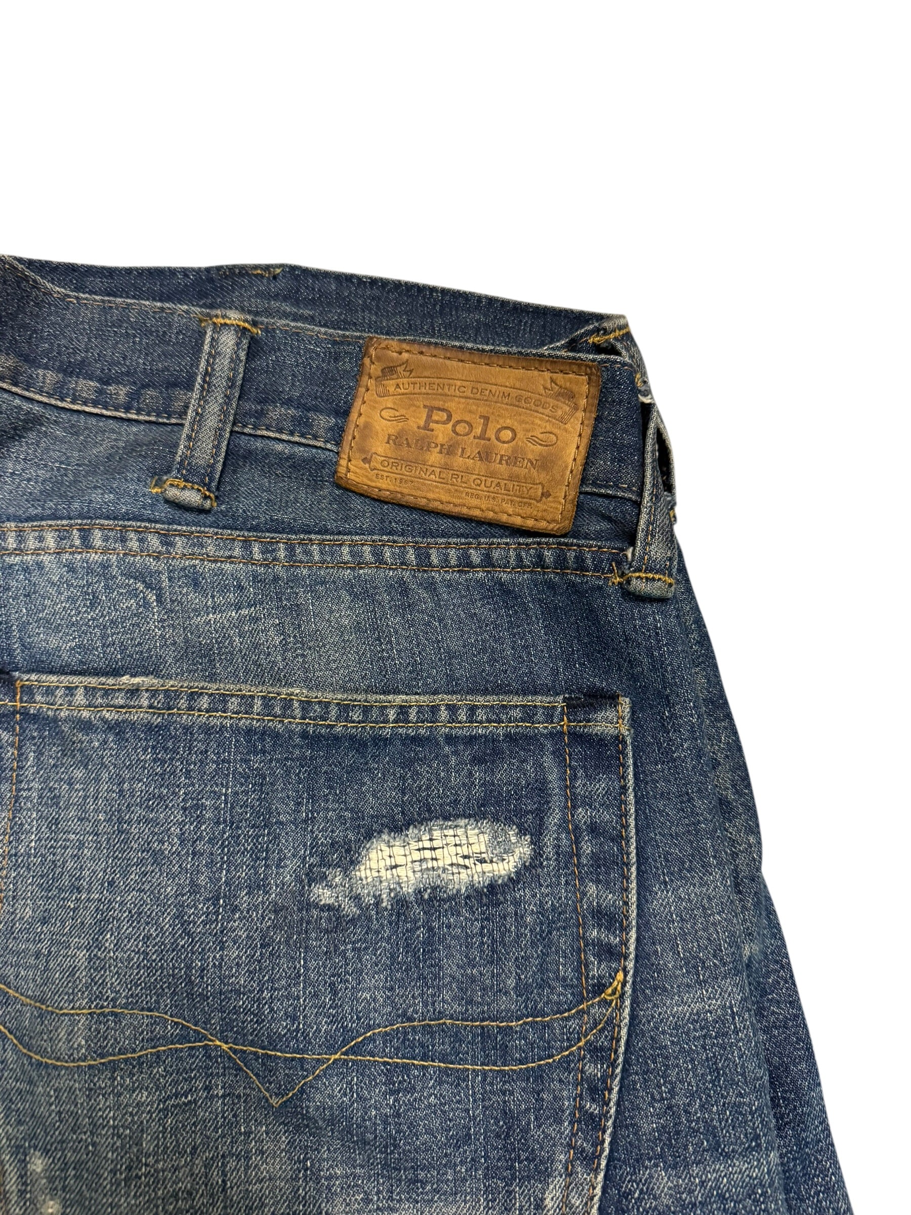 Vintage Polo Ralph Lauren Patchwork Denim Jeans