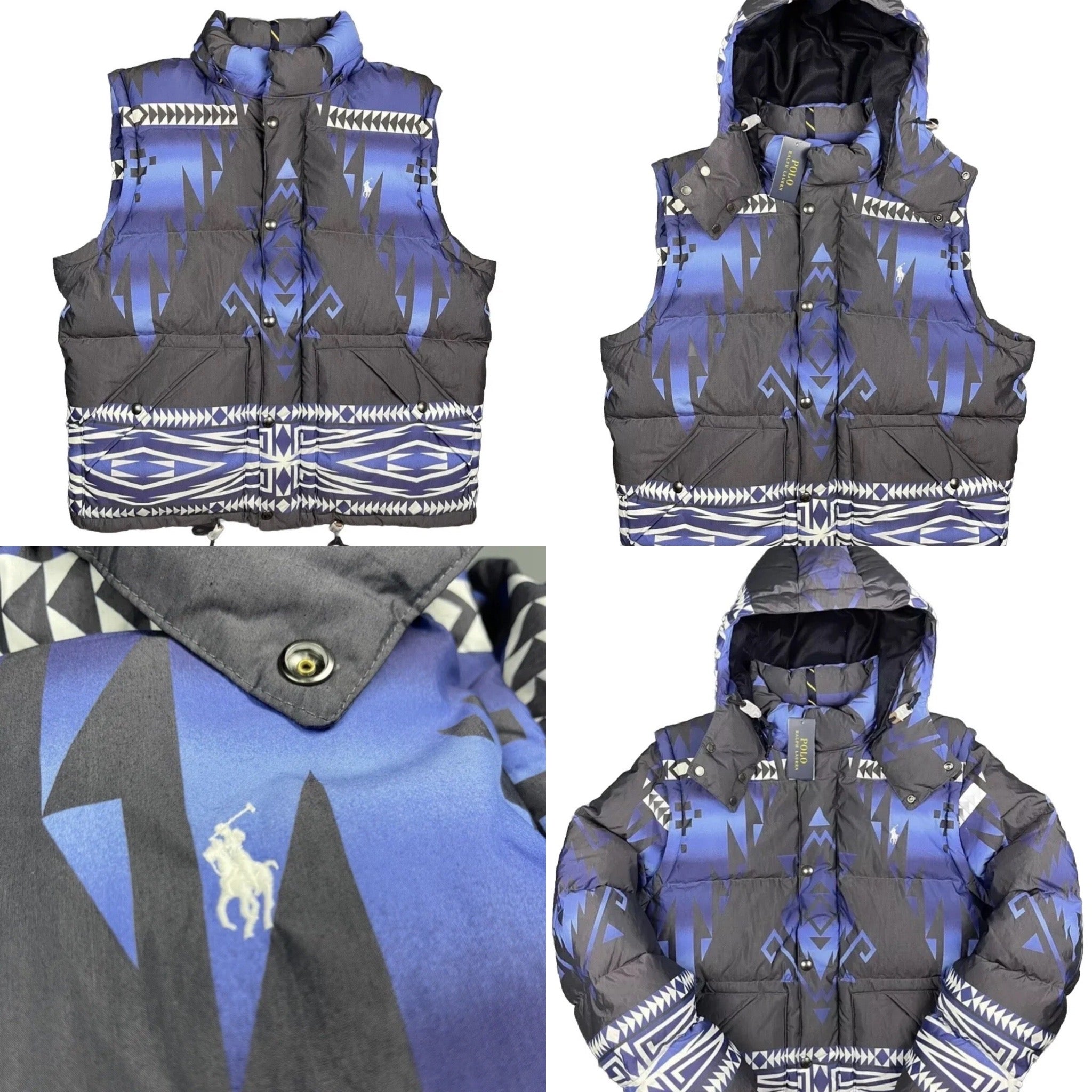 NWOT Polo Ralph Lauren Convertible Native Goose Down Coat