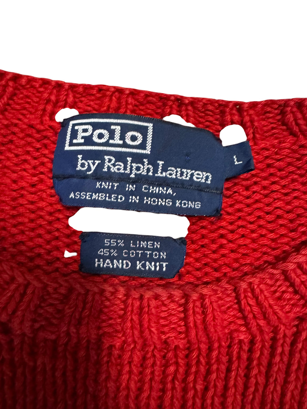 Vintage OG Polo Ralph Lauren 1992 Sitdown Bear Sweater