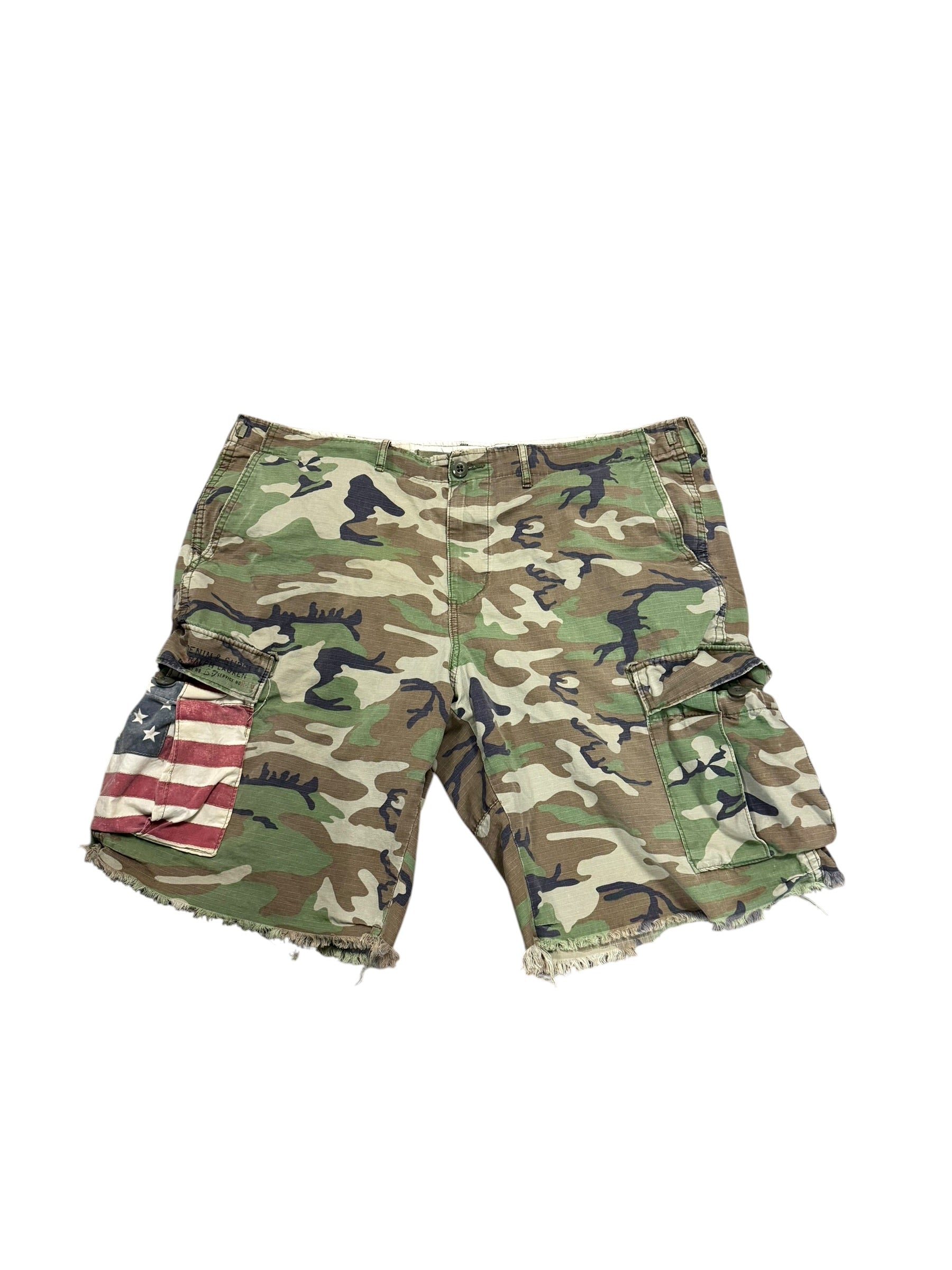 Denim and Supply Flag Cargo Shorts