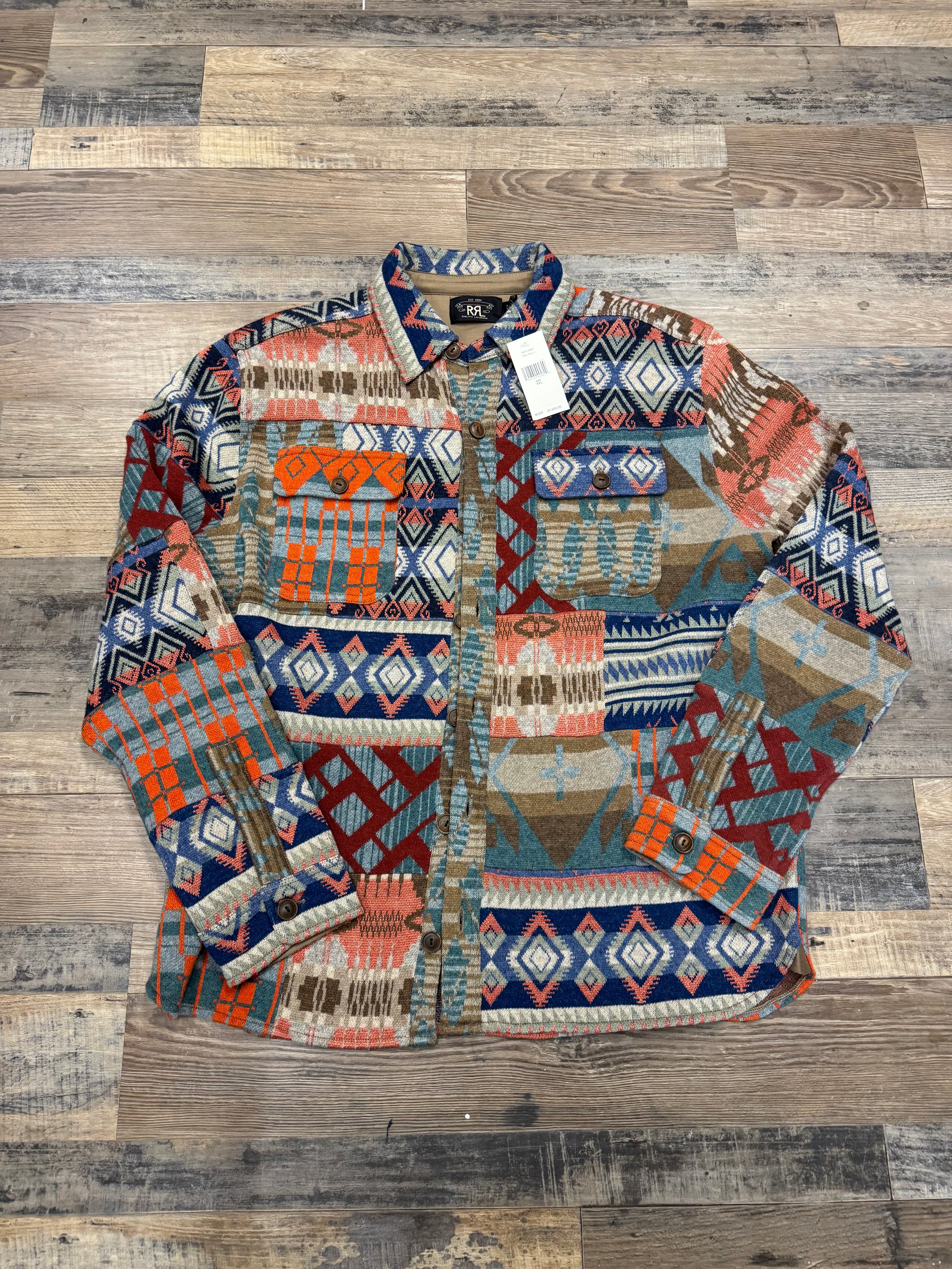 NWT RRL Limited Edition Patchwork Overshirt