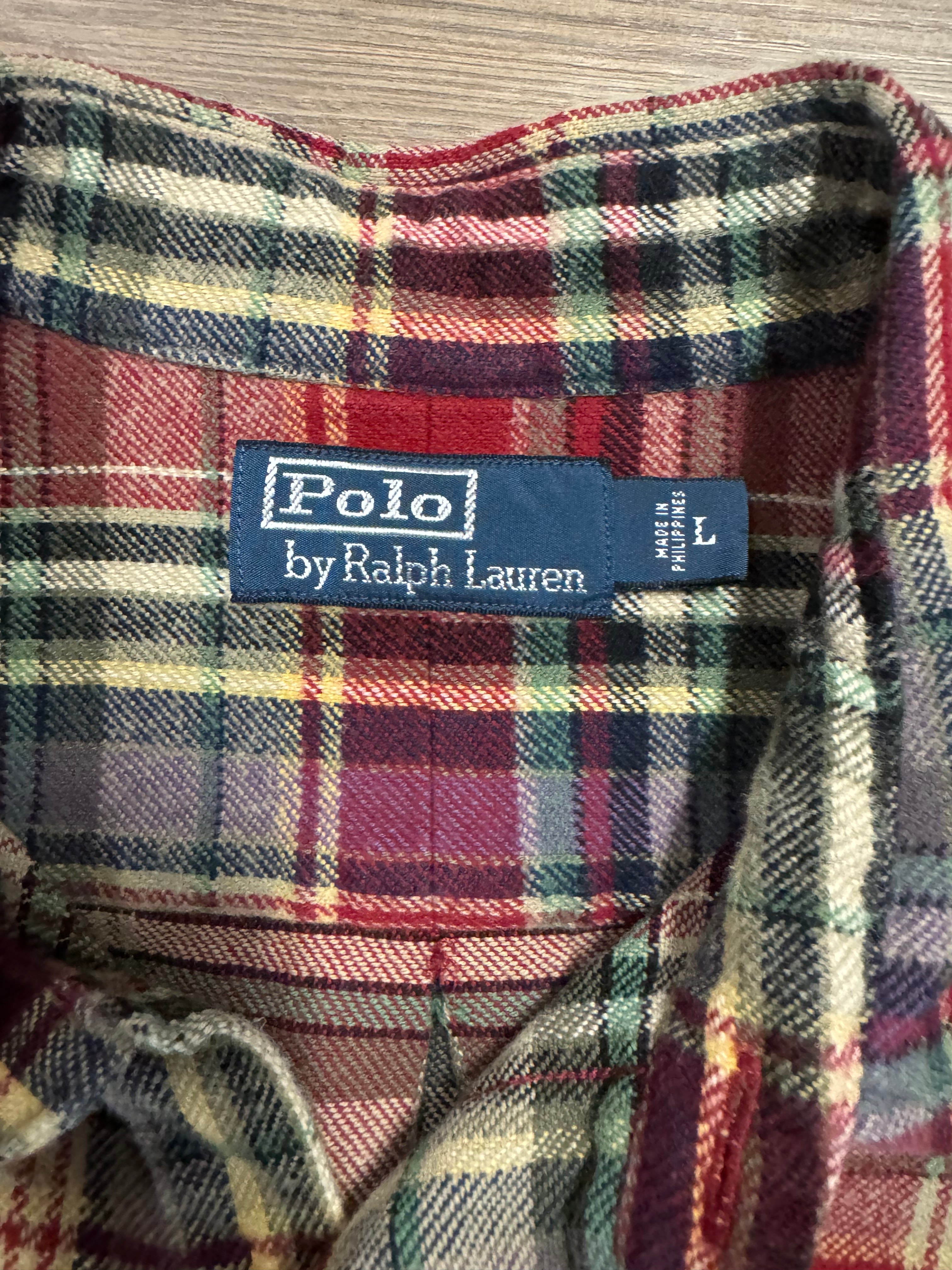 Vintage Polo Ralph Lauren Blue Label Heavyweight Sportsman Flannel