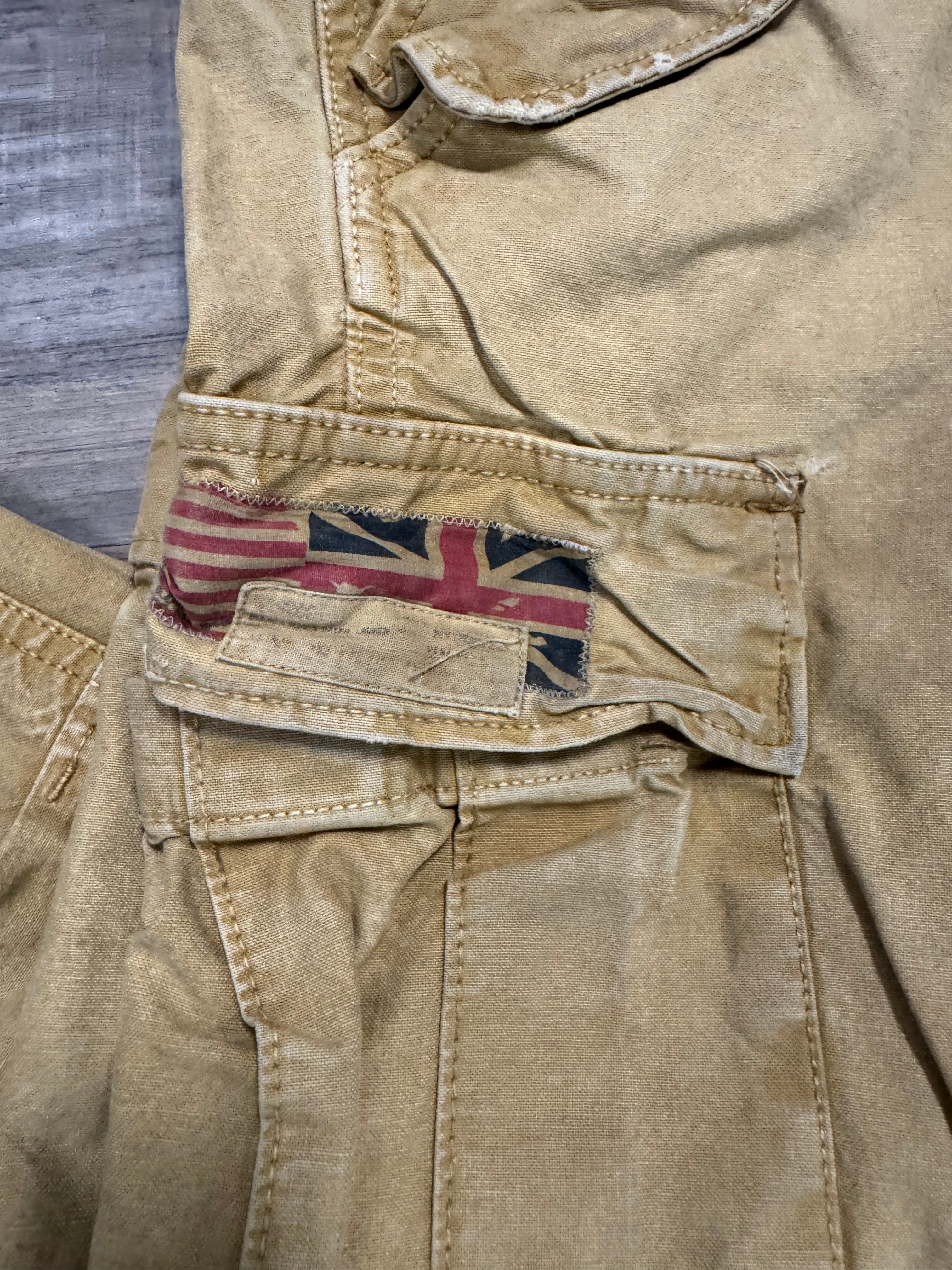 OG Ralph Lauren Denim and Supply Distressed Cargo Pants