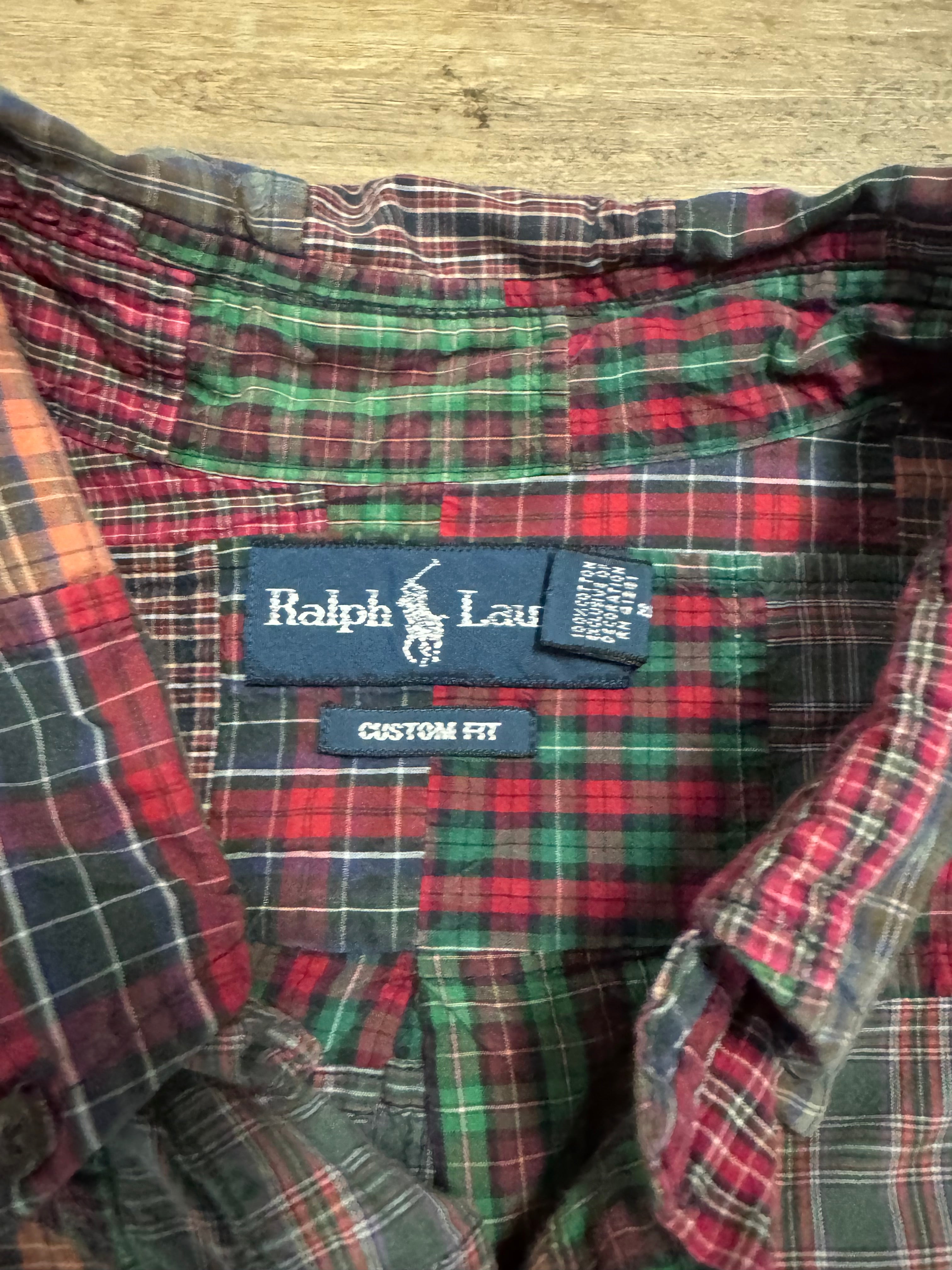 Vintage OG Polo Ralph Lauren Patchwork Button Up