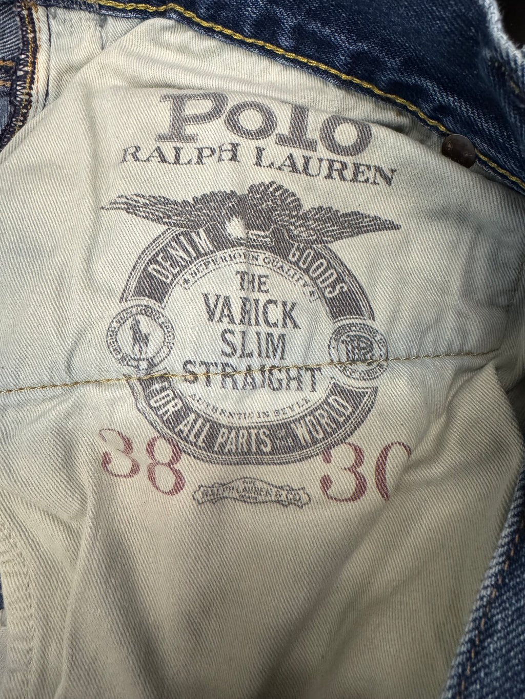 OG POLO RALPH LAUREN VINTAGE NATIVE DISTRESSED JEANS