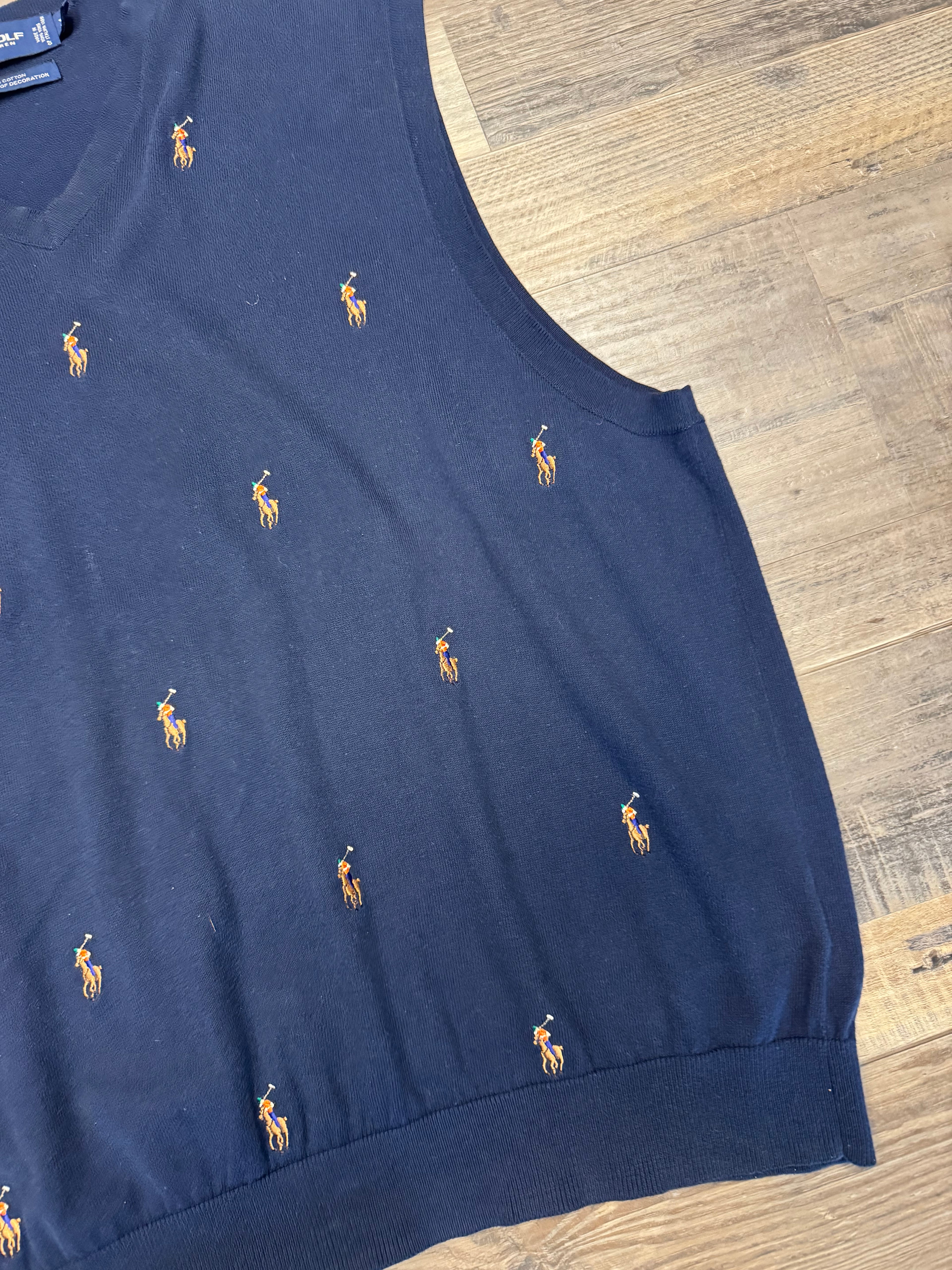 Vintage Polo Golf Polo-Dot Vest