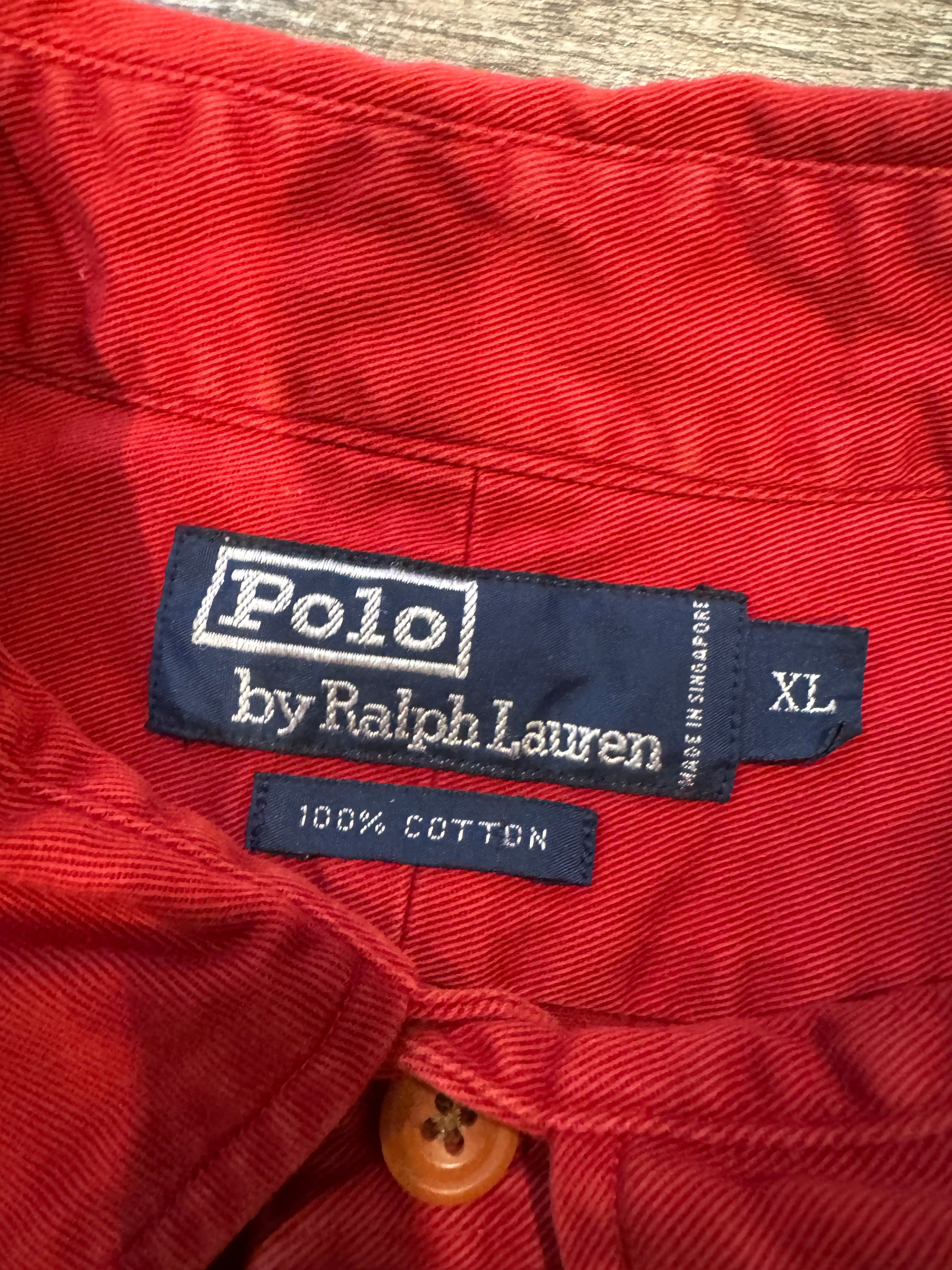 Vintage OG Polo Sportsman Ralph Lauren Rod and Gun Button Up