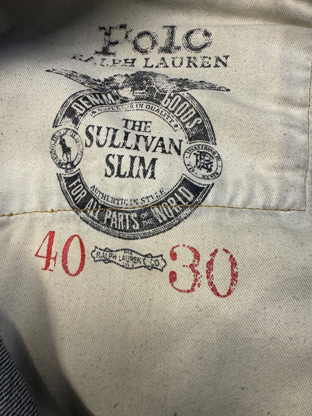 Vintage Polo Ralph Lauren Patchwork Denim Jeans