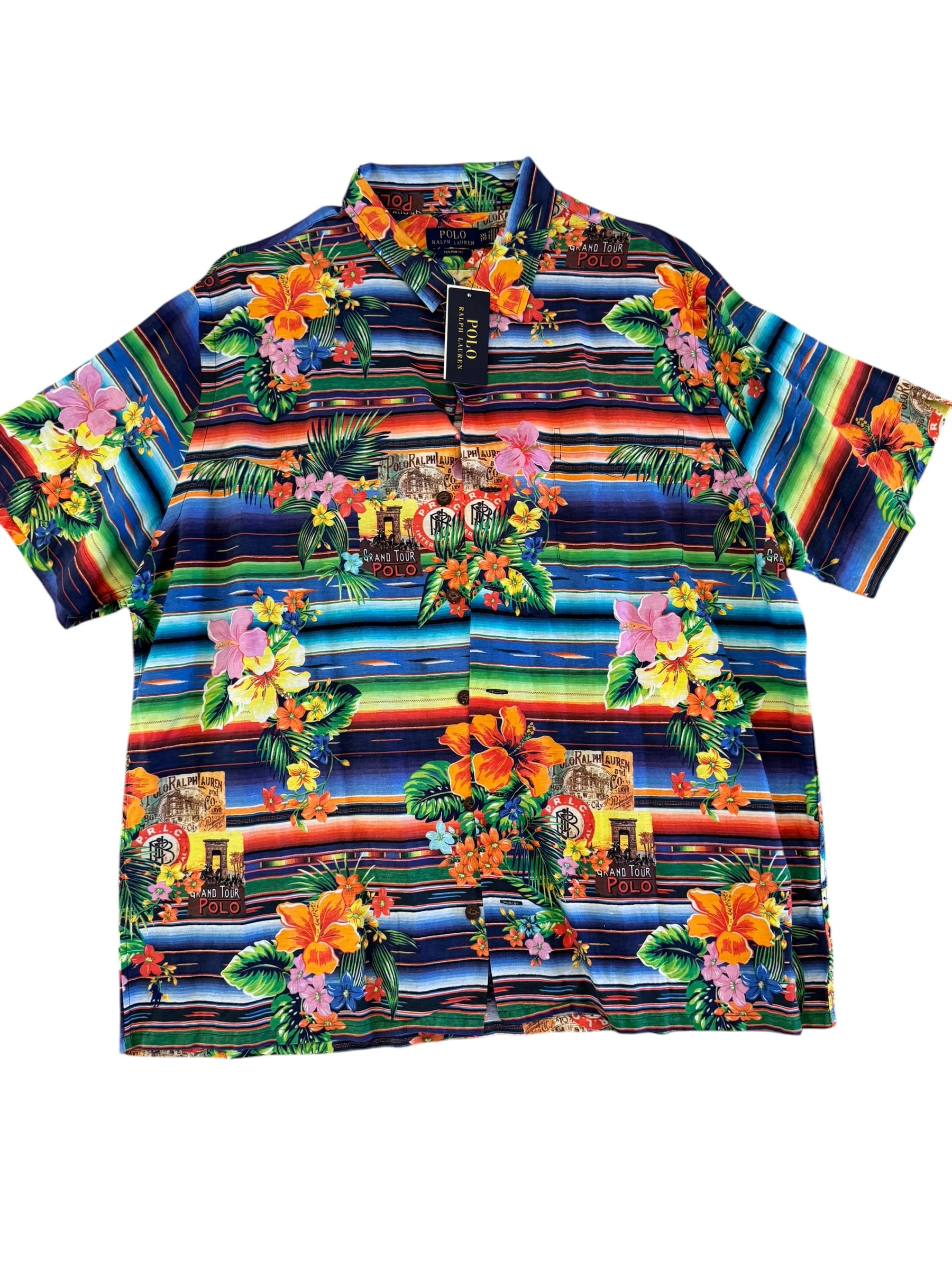 NWT Polo Ralph Lauren Serape Floral Vacation Shirt