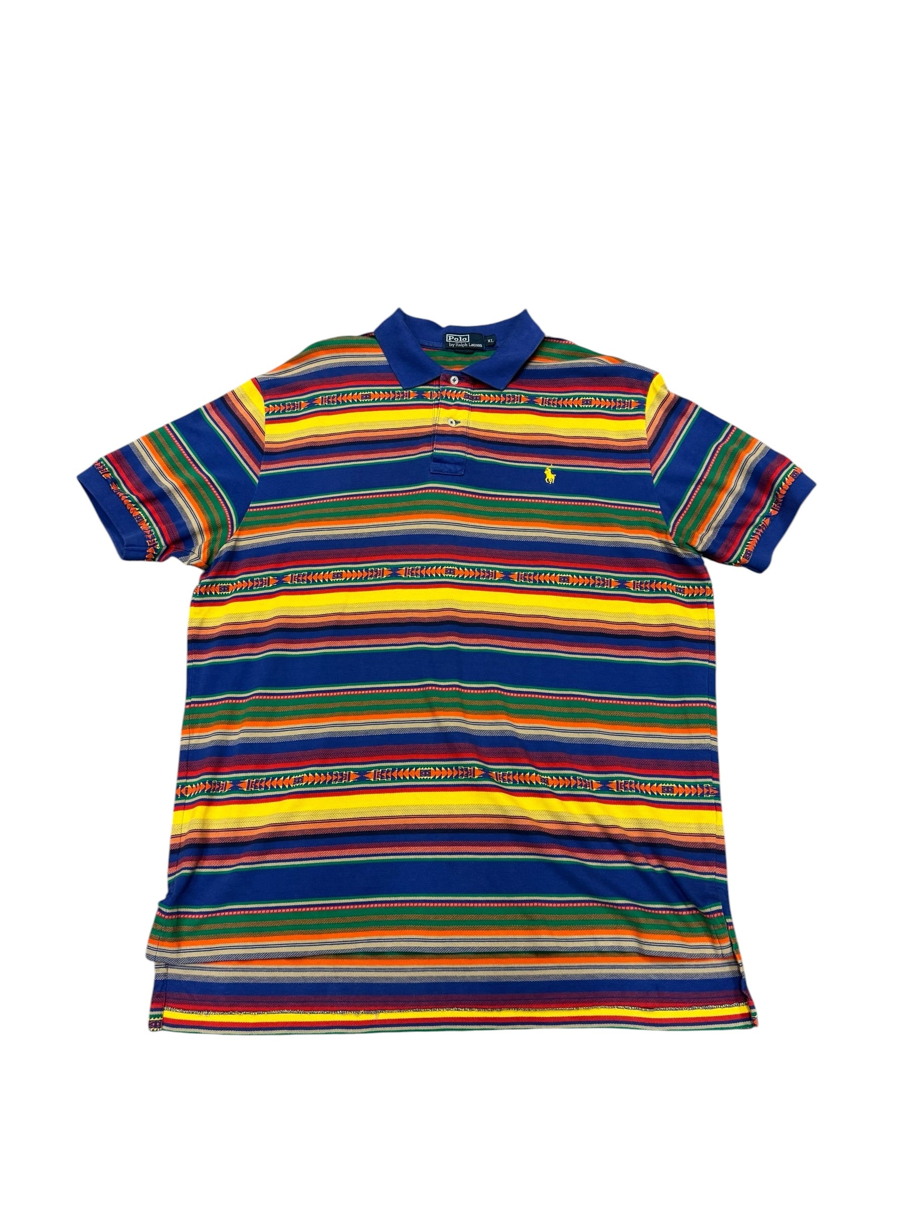 Vintage Blue Label Serape Shirt